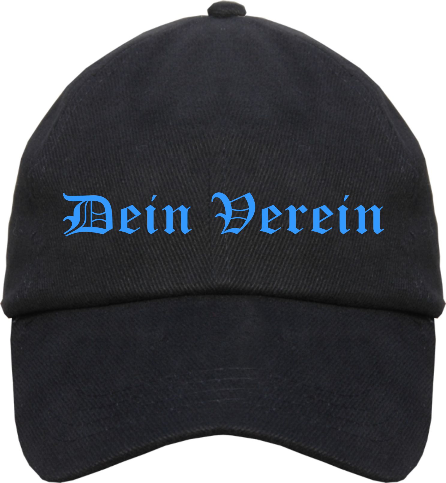 Individuelles Cappy - altdeutsch gerade - mit Wunschtext bedruckt