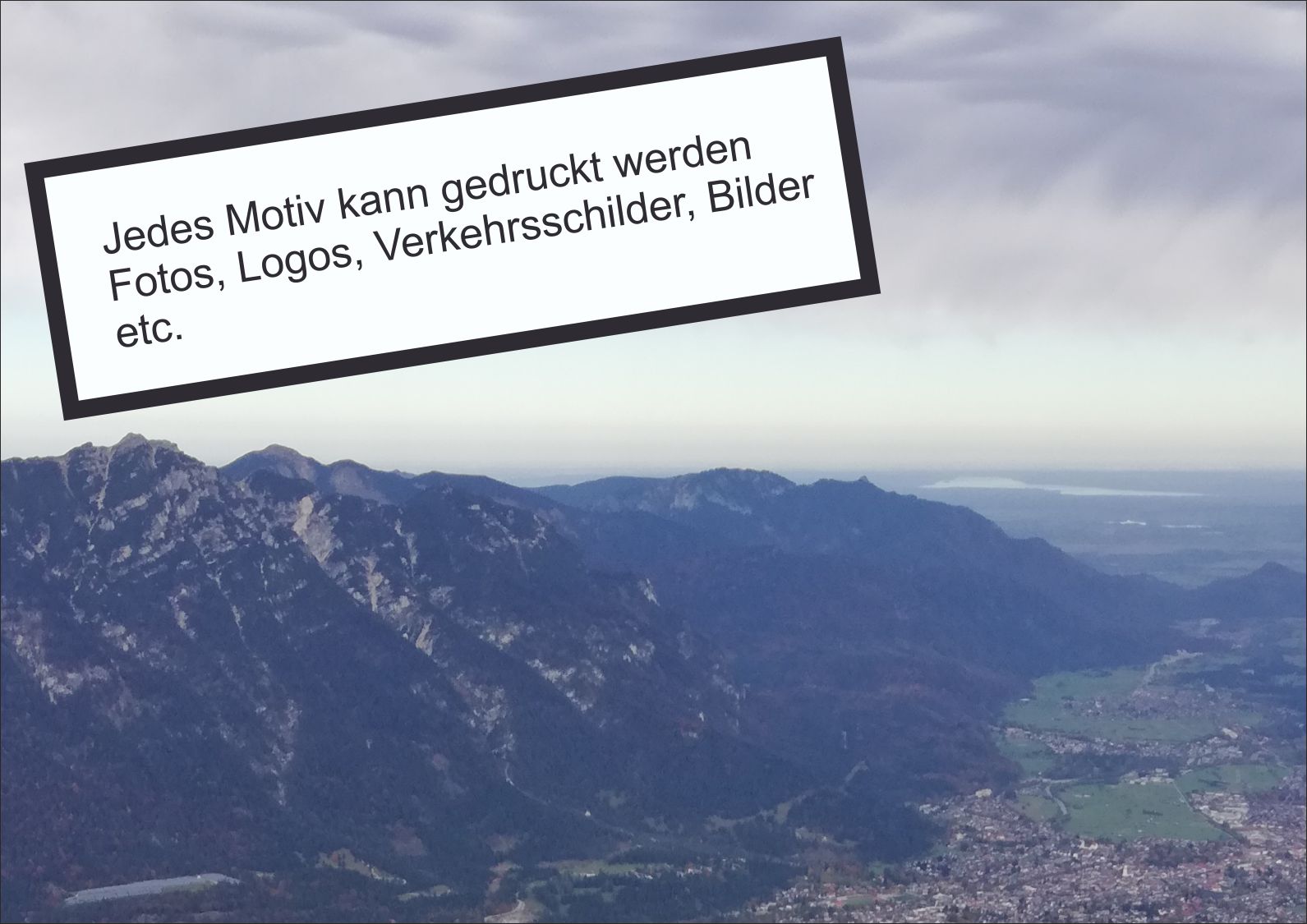 Eigene Vorlage Foto Logo Datei Schild waagerecht