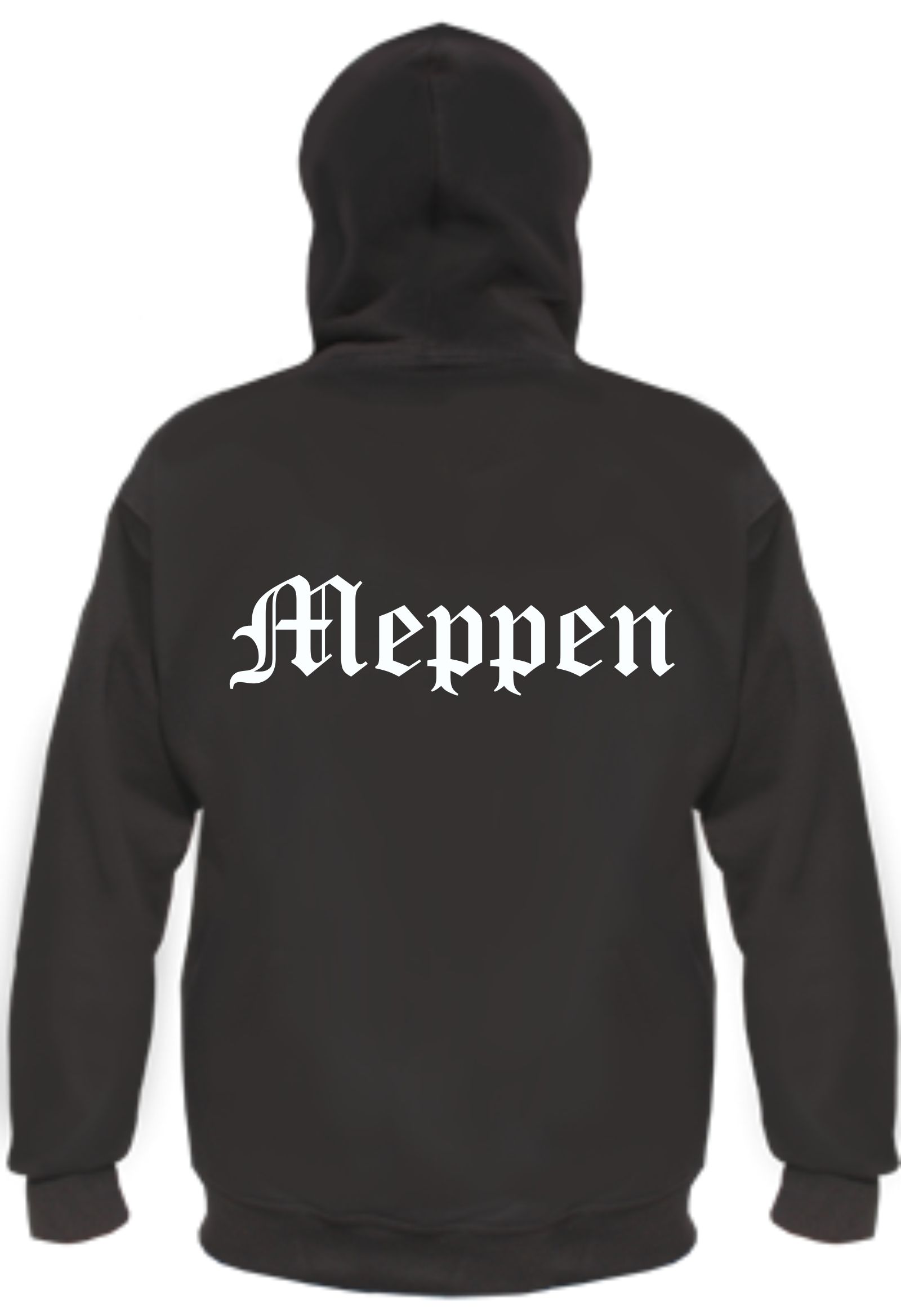 Meppen Kapuzenjacke - Altdeutsch bedruckt - Sweatjacke Hoodie Jacke