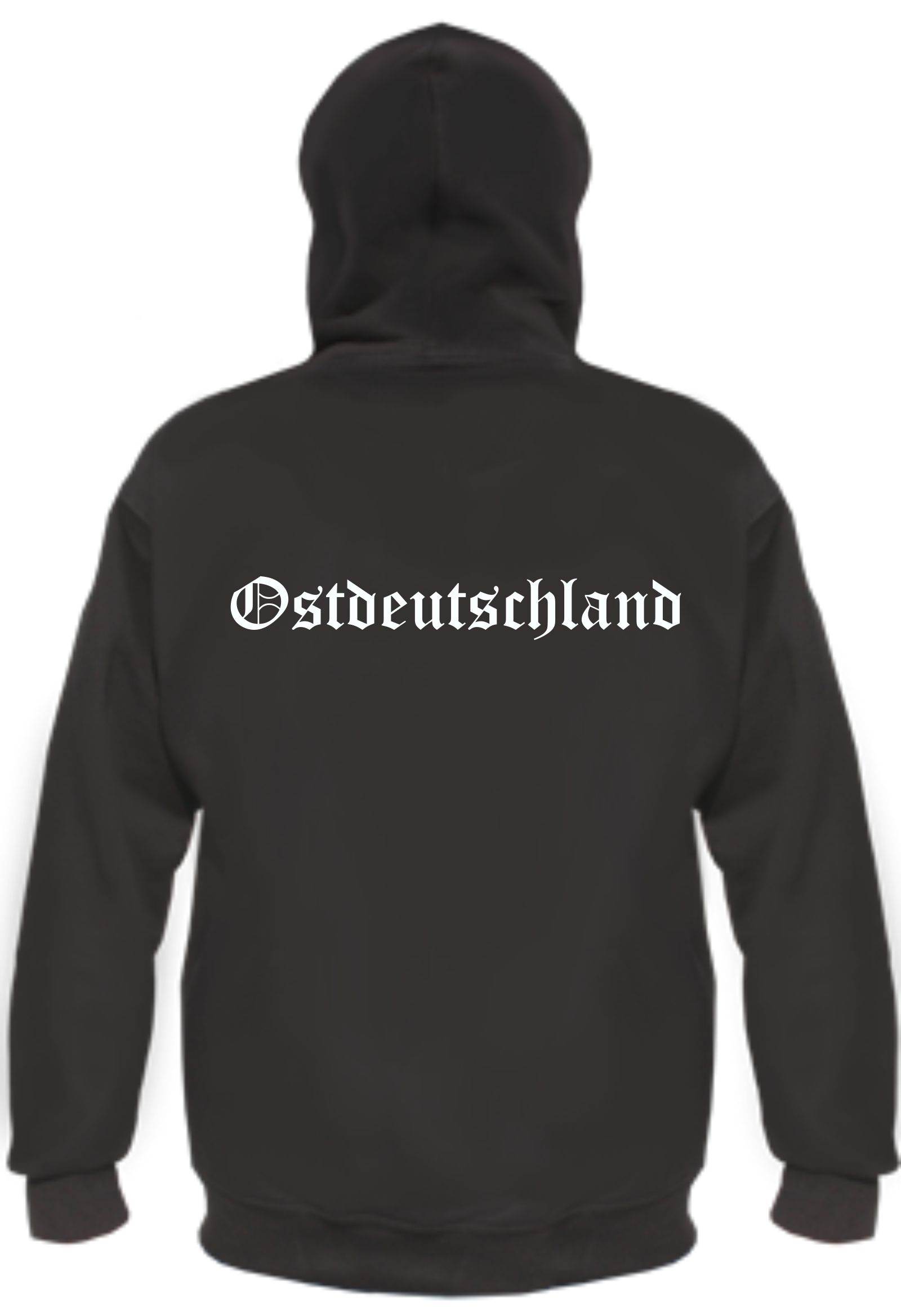 Ostdeutschland Kapuzenjacke - altdeutsch bedruckt - Sweatjacke Jacke Hoodie
