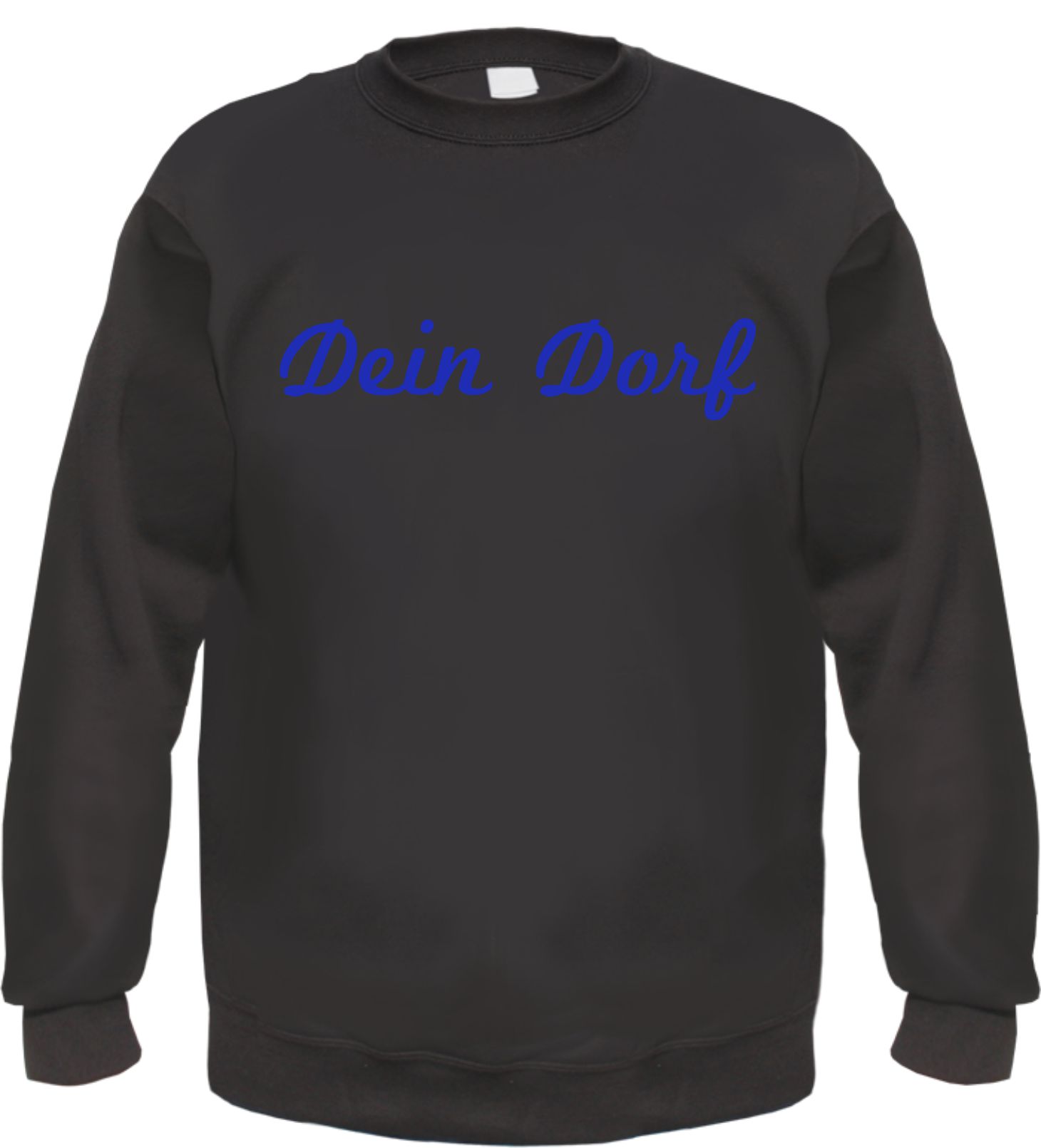 Individuelles Rundhals Sweatshirt - Schreibschrift - Wunschtext Druck