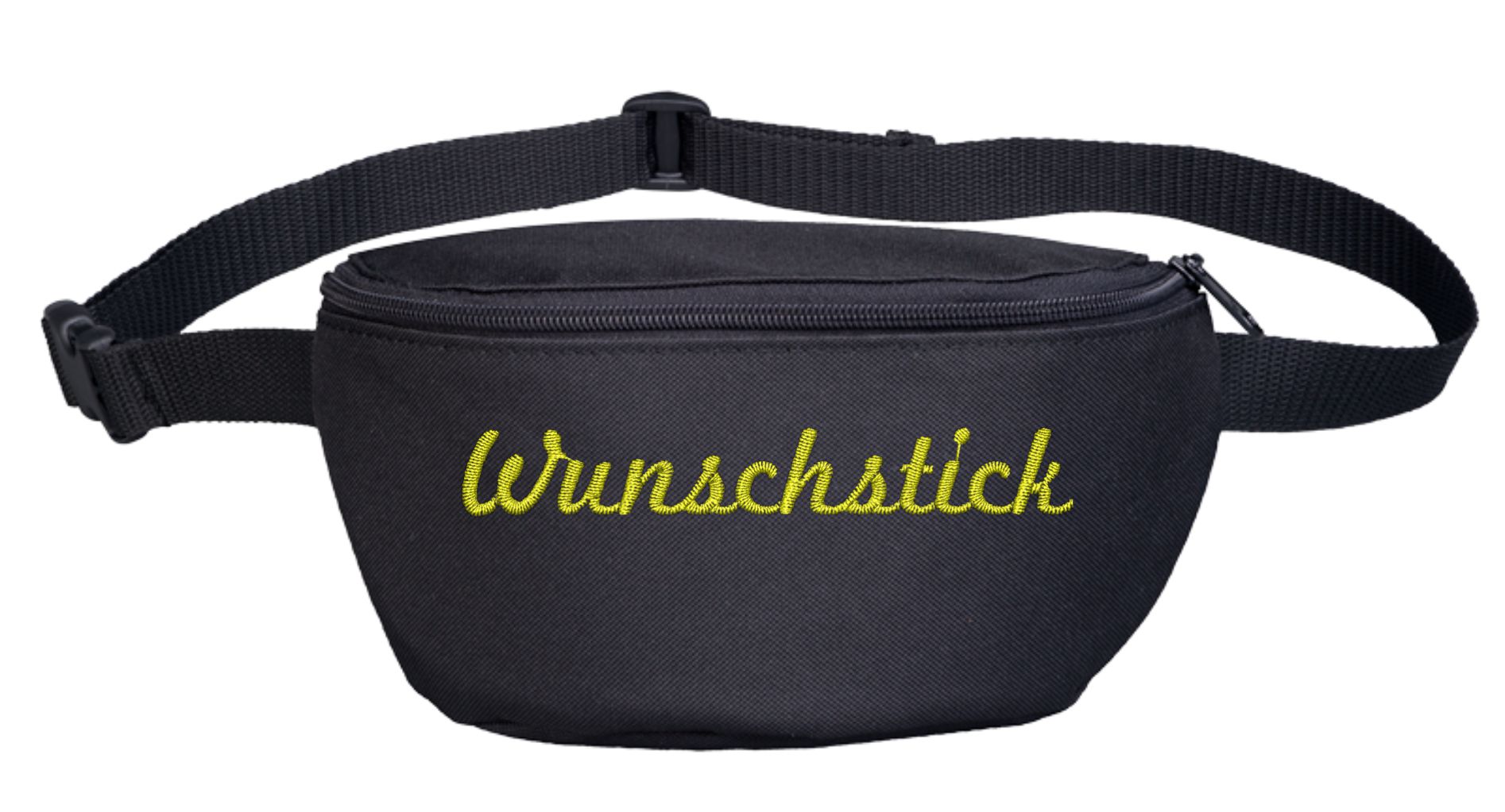 Bauchtasche mit Wunschtext - Schreibschrift - bestickt - Gürteltasche Hipbag