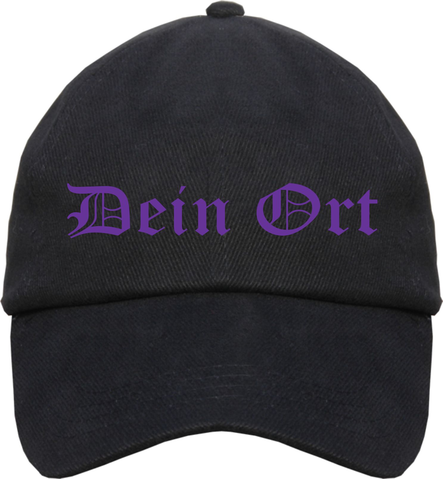 Individuelles Cappy - altdeutsch gerade - mit Wunschtext bedruckt