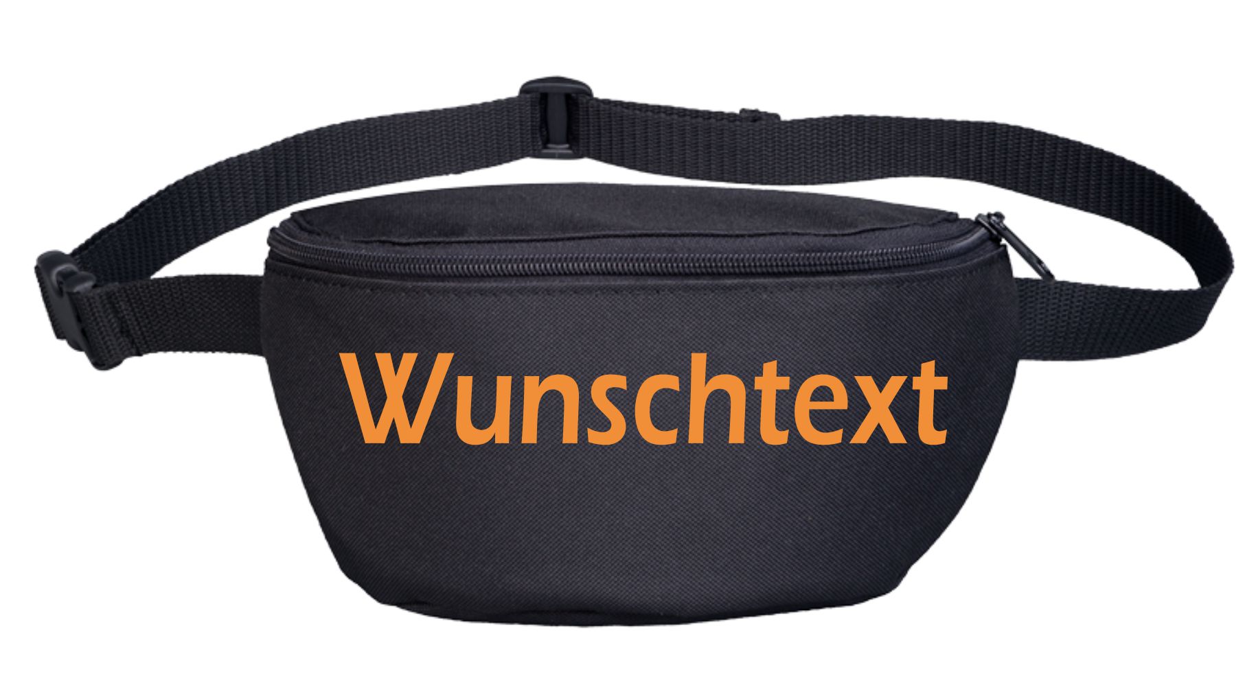 Bauchtasche mit Wunschtext - Blockschrift - bedruckt - Gürteltasche Hipbag