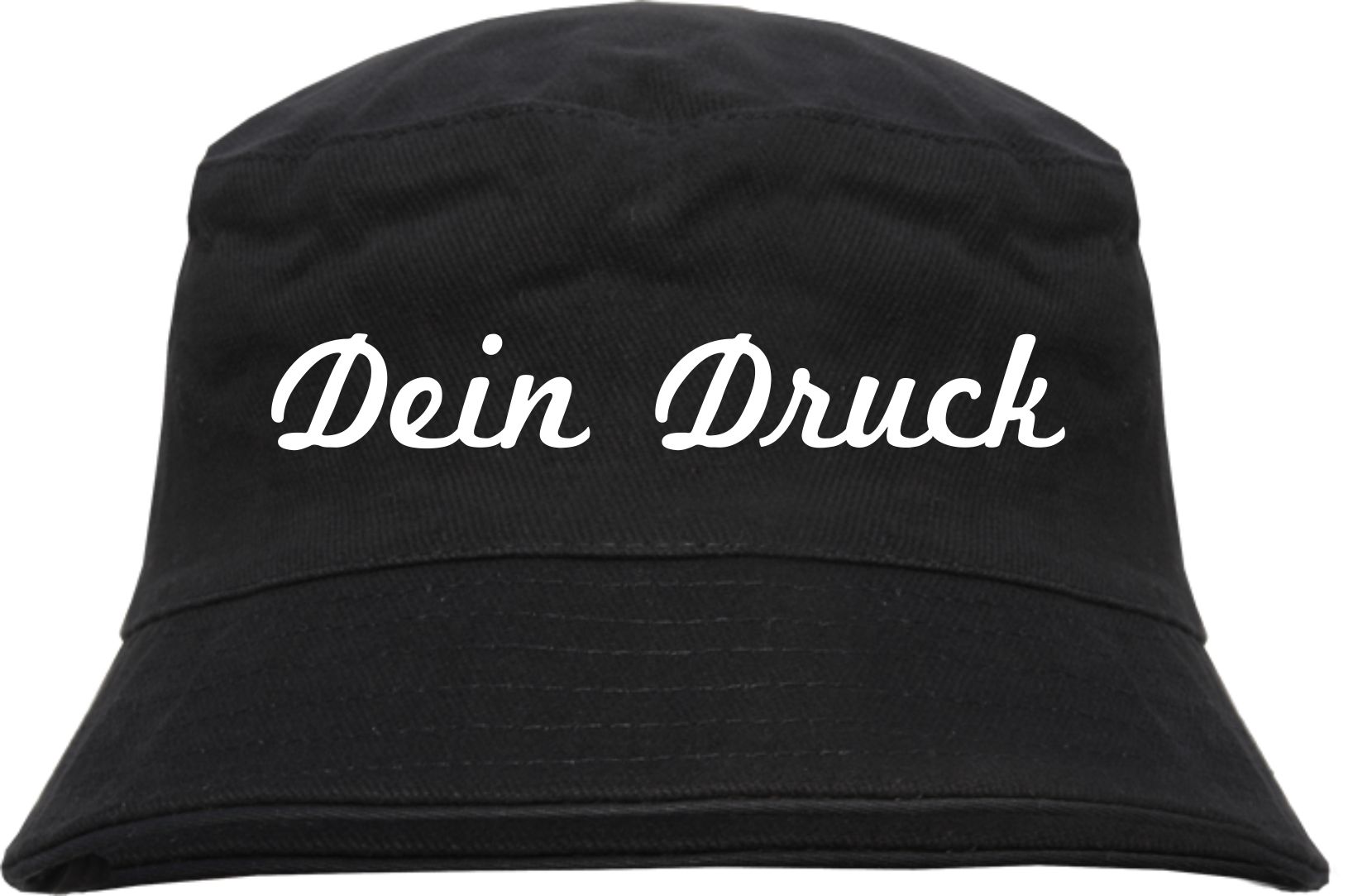Bucket Hat mit Wunschtext - Schreibschrift - bedruckt - Fischerhut