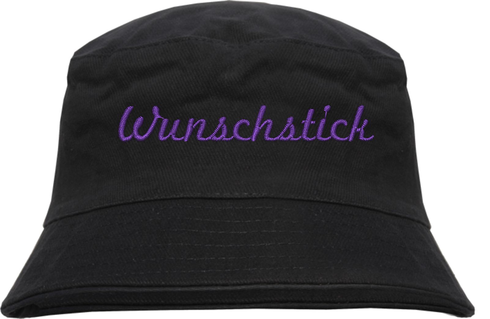 Bucket Hat mit Wunschtext - Schreibschrift - bestickt - Fischerhut