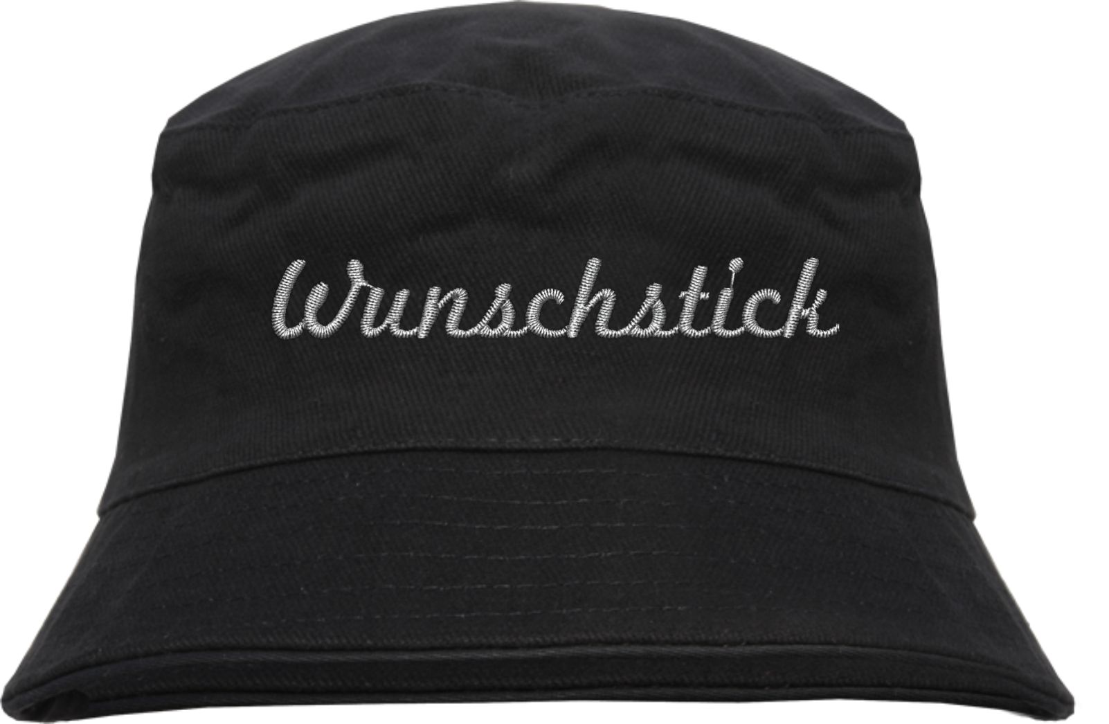 Fischerhut - Bucket Hat mit Wunschtext - Schreibschrift - bestickt -