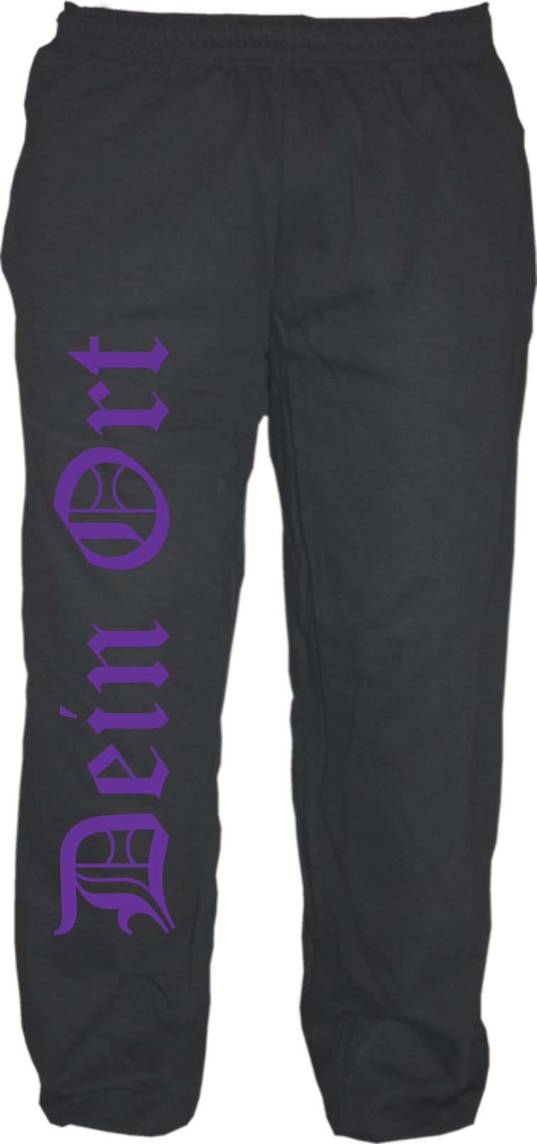Individuelle Jogginghose - altdeutsch gerade - Wunschtext Druck - Sweatpants