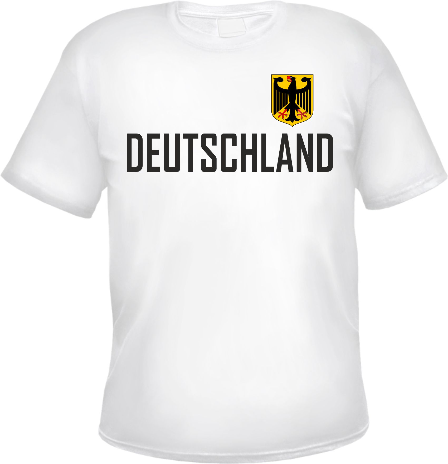Deutschland Herren T-Shirt - mit Wappen - Tee Shirt