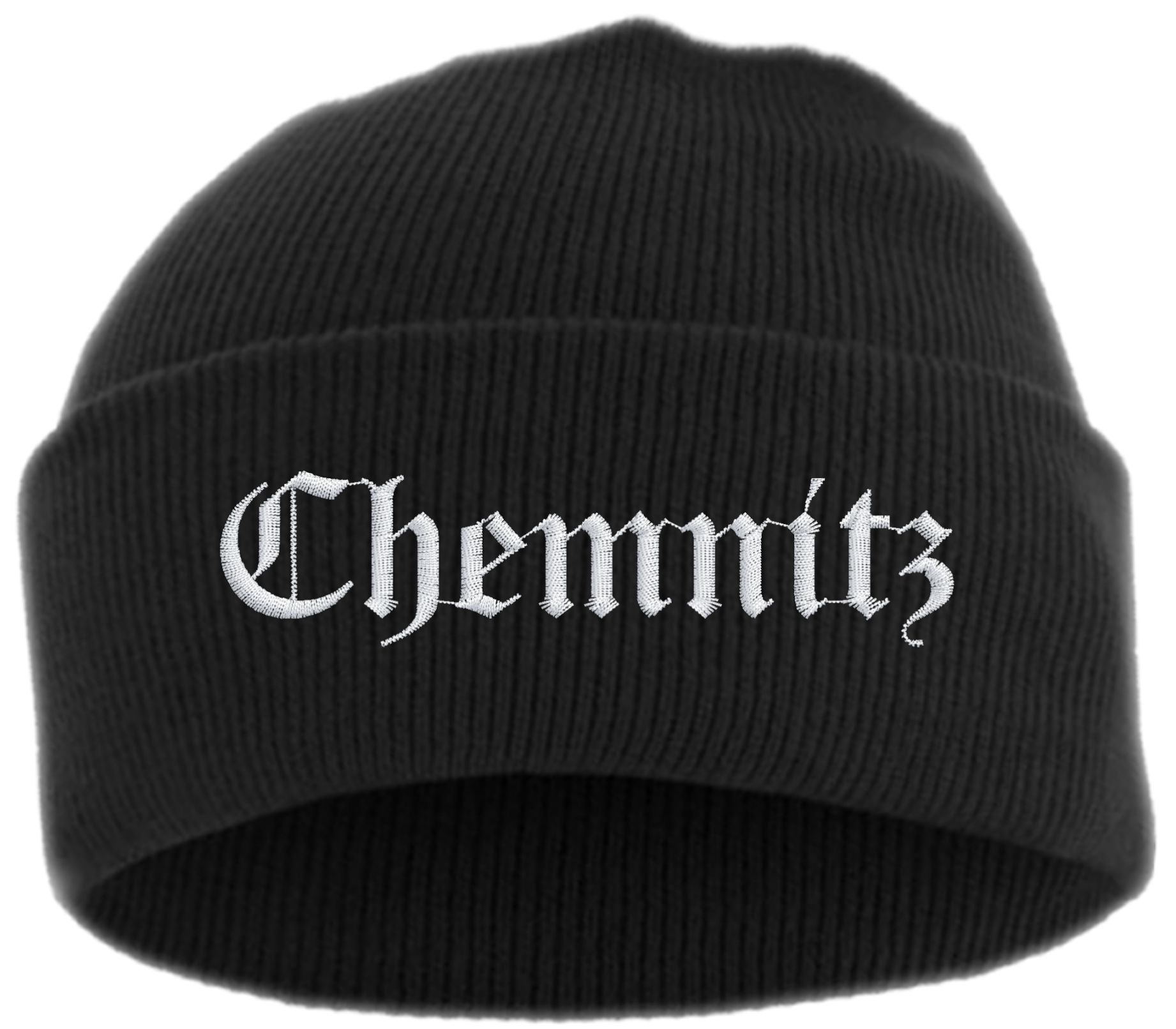 Chemnitz Umschlagmütze - Altdeutsch - Bestickt - Mütze mit breitem Umschlag