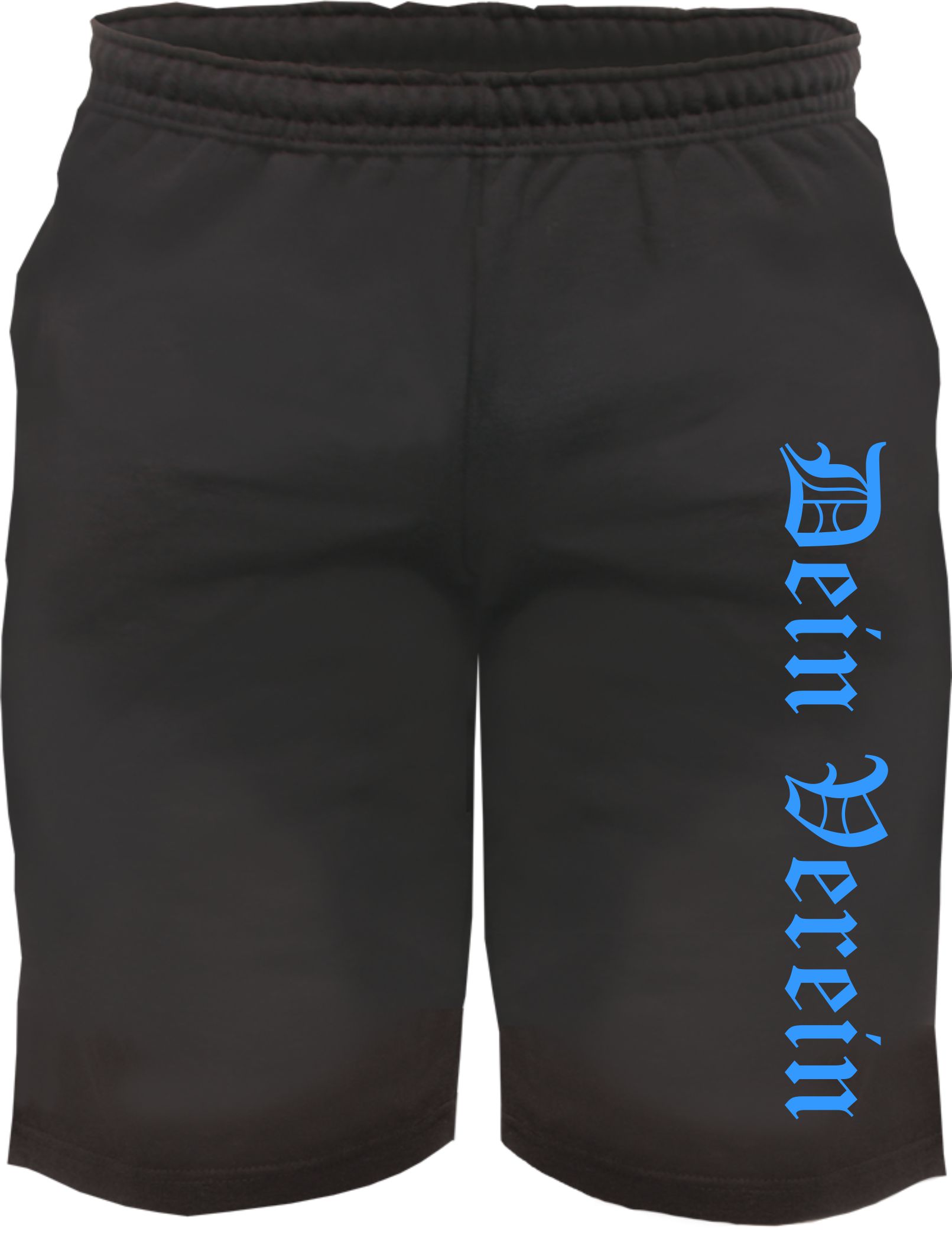 Individuelle Sweatshort - altdeutsch gerade - Wunschtext Druck - Kurze Hose
