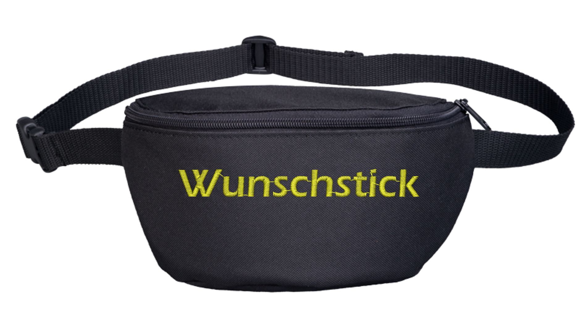 Bauchtasche mit Wunschtext - Blockschrift - bestickt - Gürteltasche Hipbag
