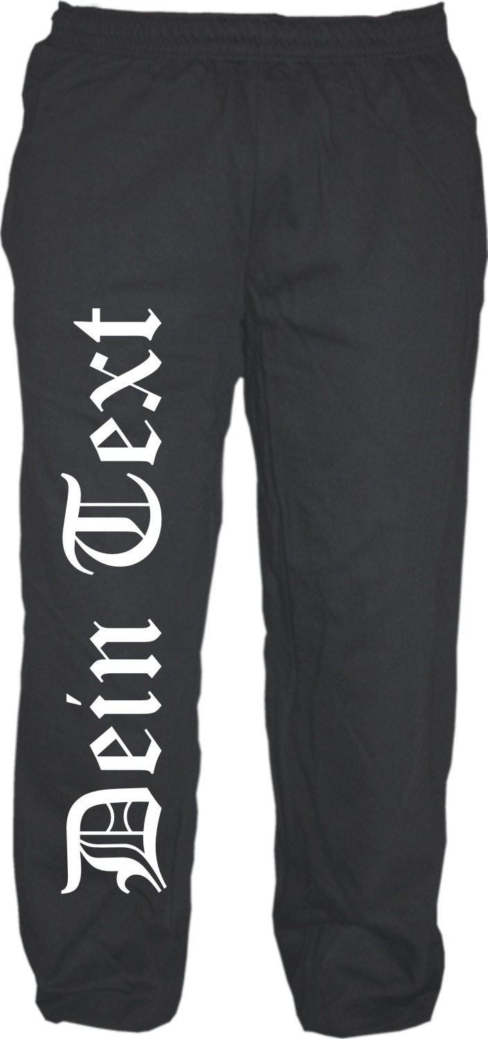 Jogginghose mit Wunschtext - Altdeutsch -  bedruckt - Sweatpants Jogger