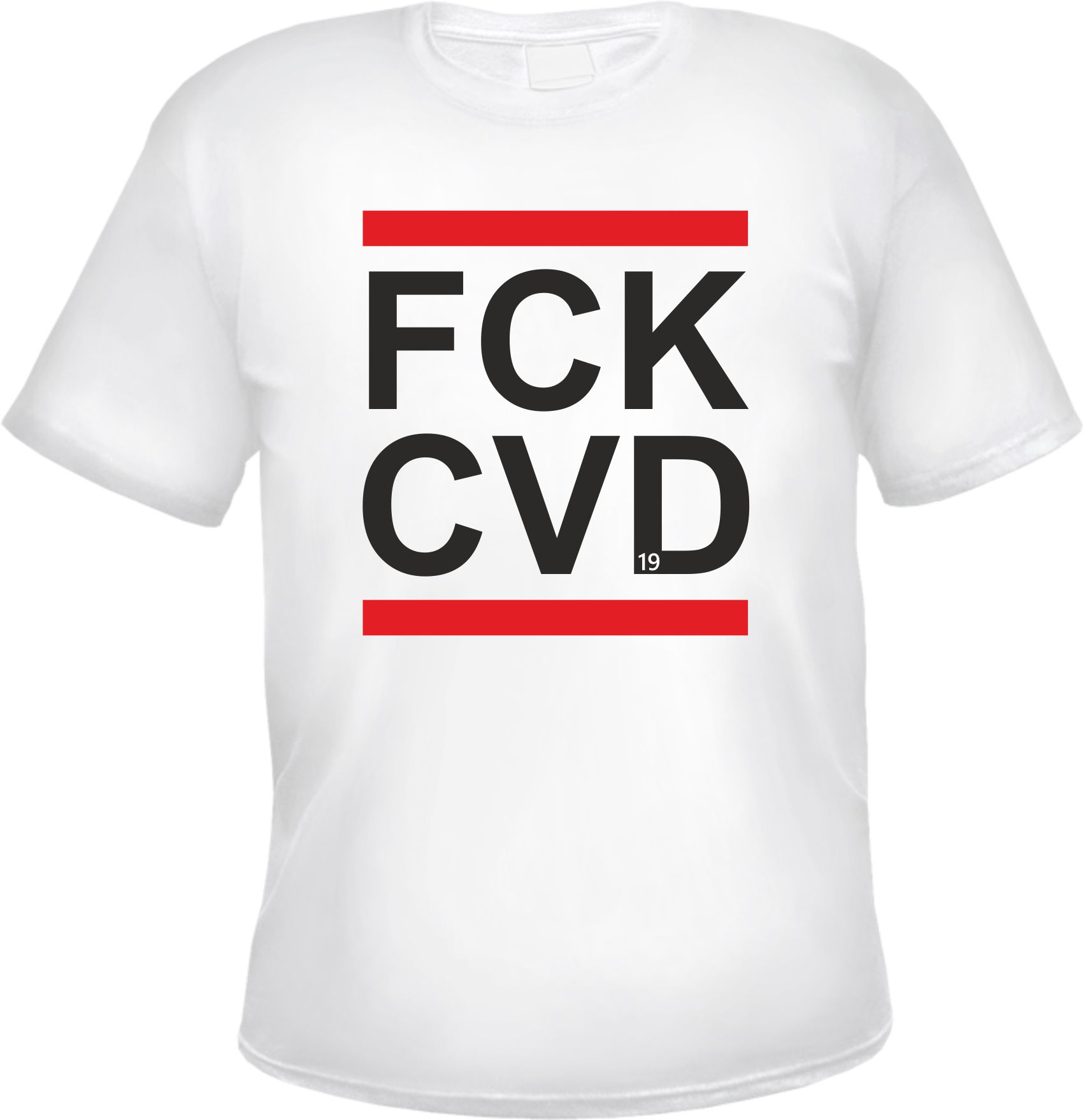 FCK CVD Herren T-Shirt - Fuck Covid-19 Tee Shirt SARS-CoV-2 Virus