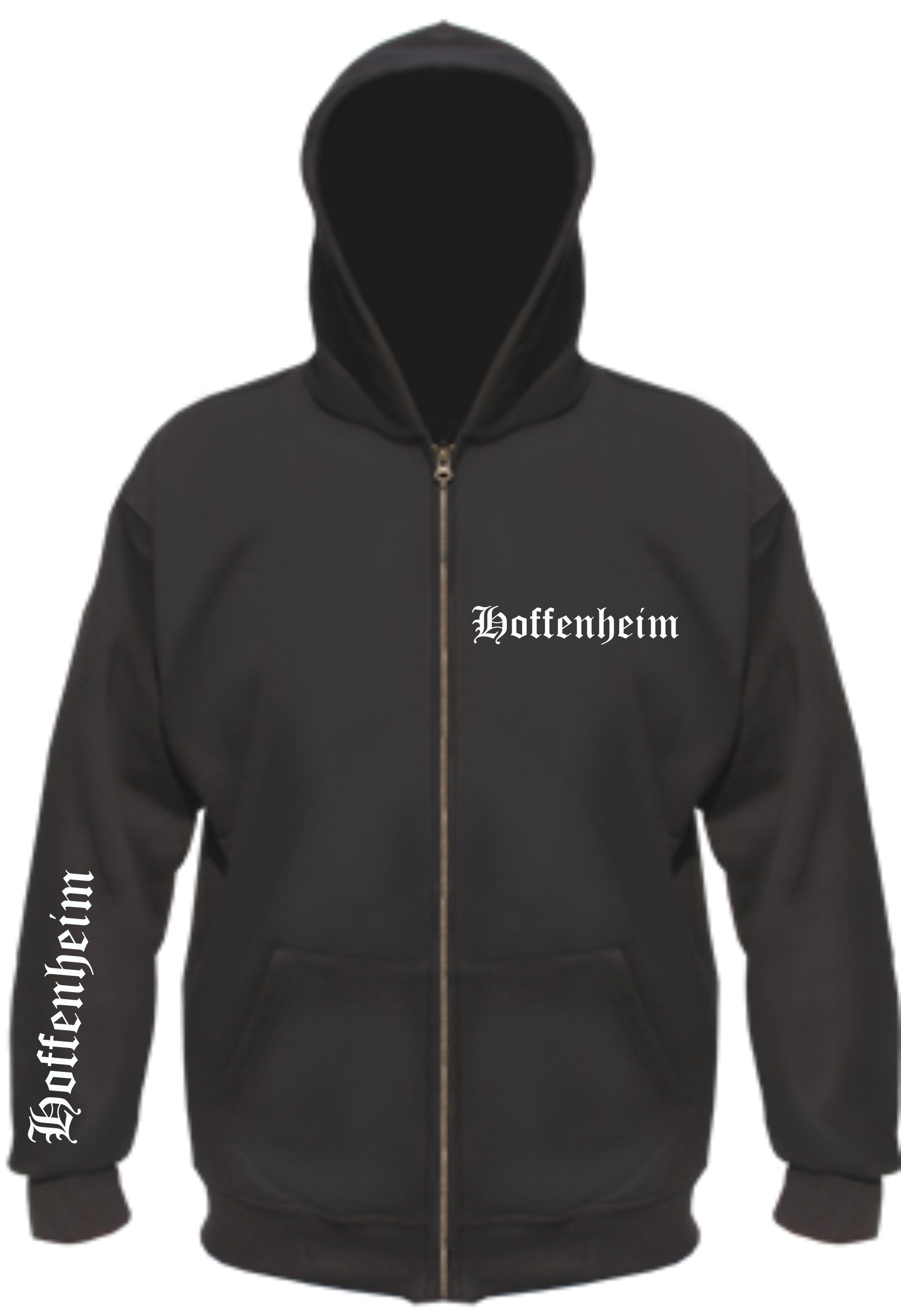 Hoffenheim Kapuzenjacke - Altdeutsch bedruckt - Sweatjacke Hoodie Jacke
