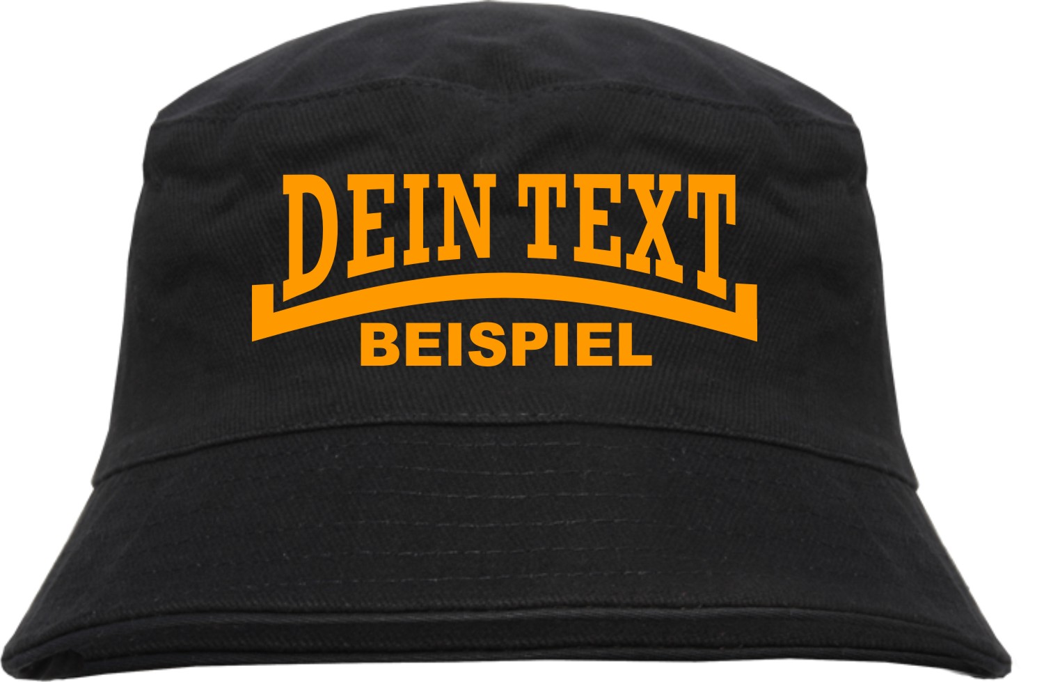 Bucket Hat mit Wunschtext - Linie - bedruckt - Fischerhut