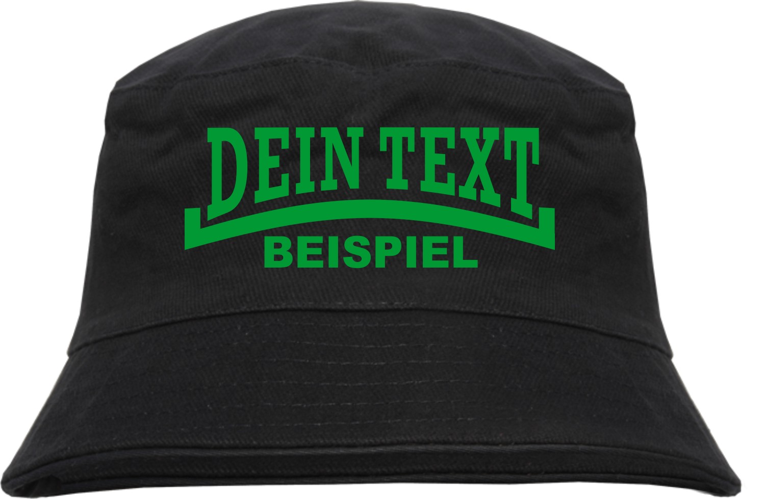 Bucket Hat mit Wunschtext - Linie - bedruckt - Fischerhut