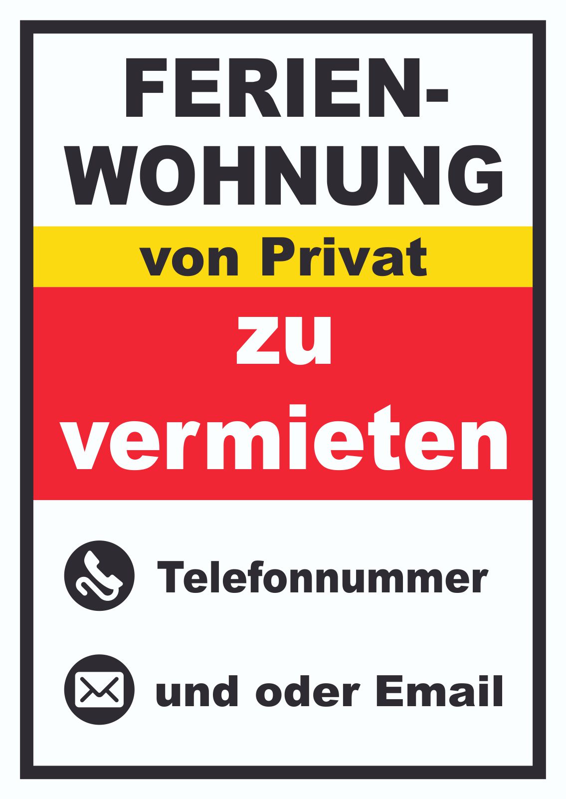 Ferienwohnung zu vermieten von Privat Hochkant