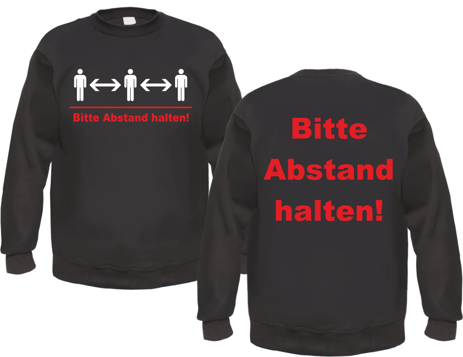 Bitte Abstand halten - Herren Sweatshirt -  Abstandhalten Pullover