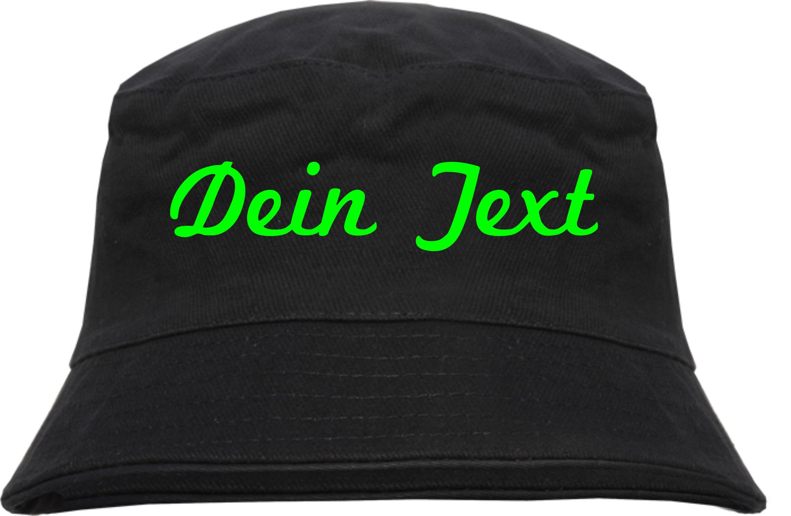 Individueller Fischerhut NEON - Schreibschrift - Bucket Hat mit Wunschtext bedruckt