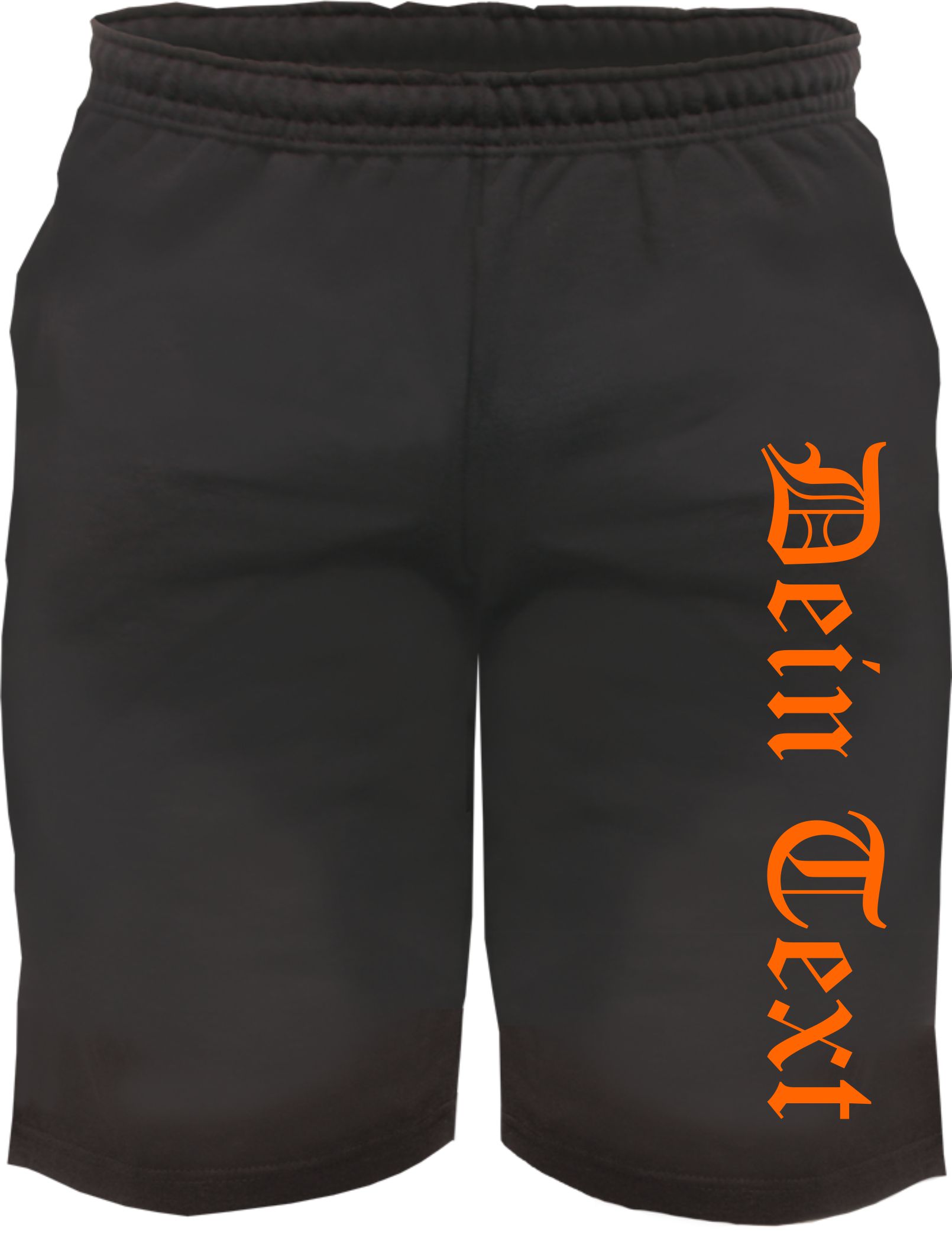 Individuelle Sweatshort - altdeutsch gerade - Wunschtext Druck - Kurze Hose