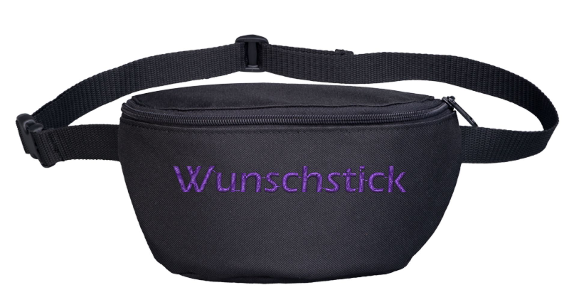Bauchtasche mit Wunschtext - Blockschrift - bestickt - Gürteltasche Hipbag