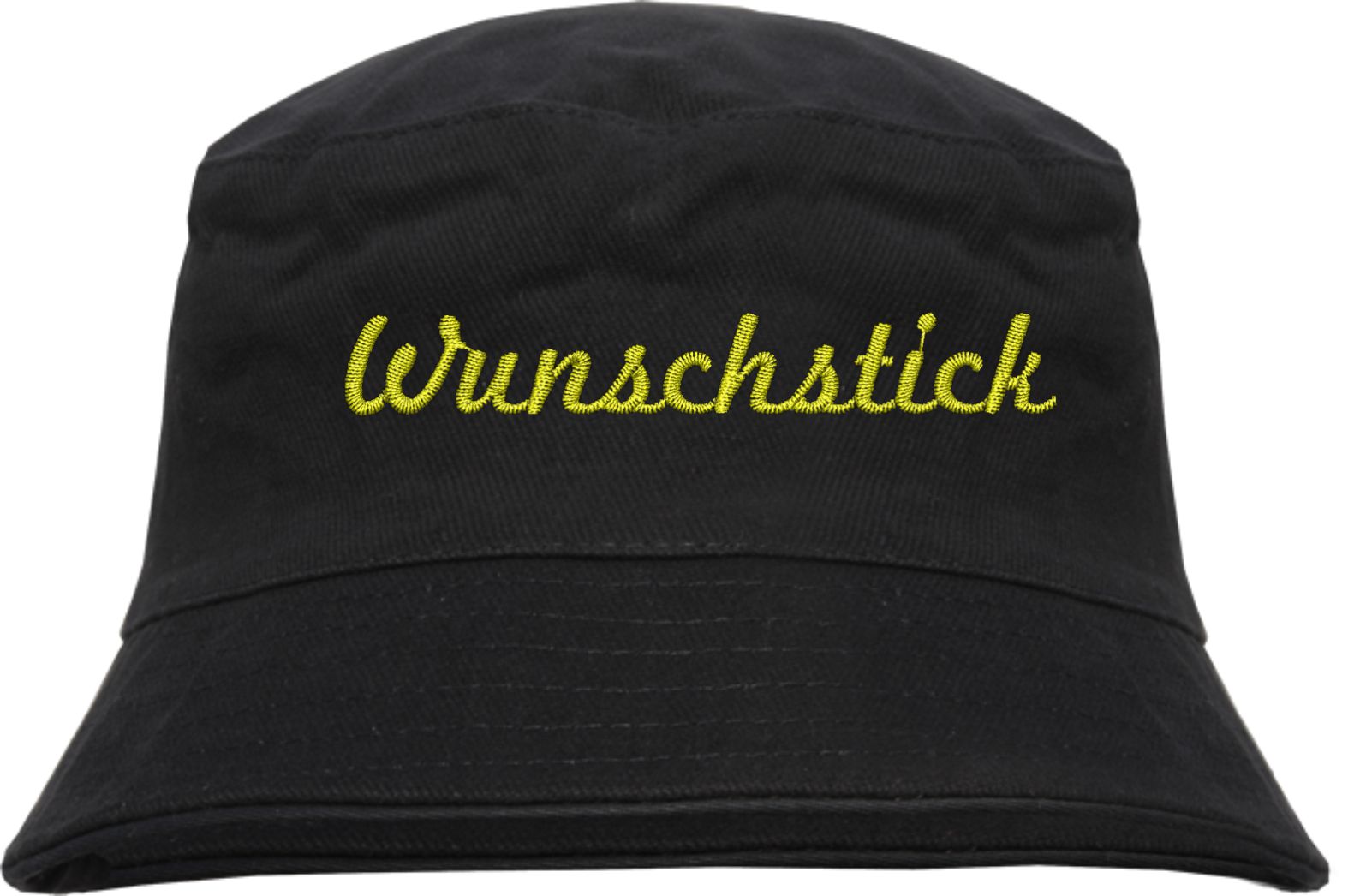 Bucket Hat mit Wunschtext - Schreibschrift - bestickt - Fischerhut
