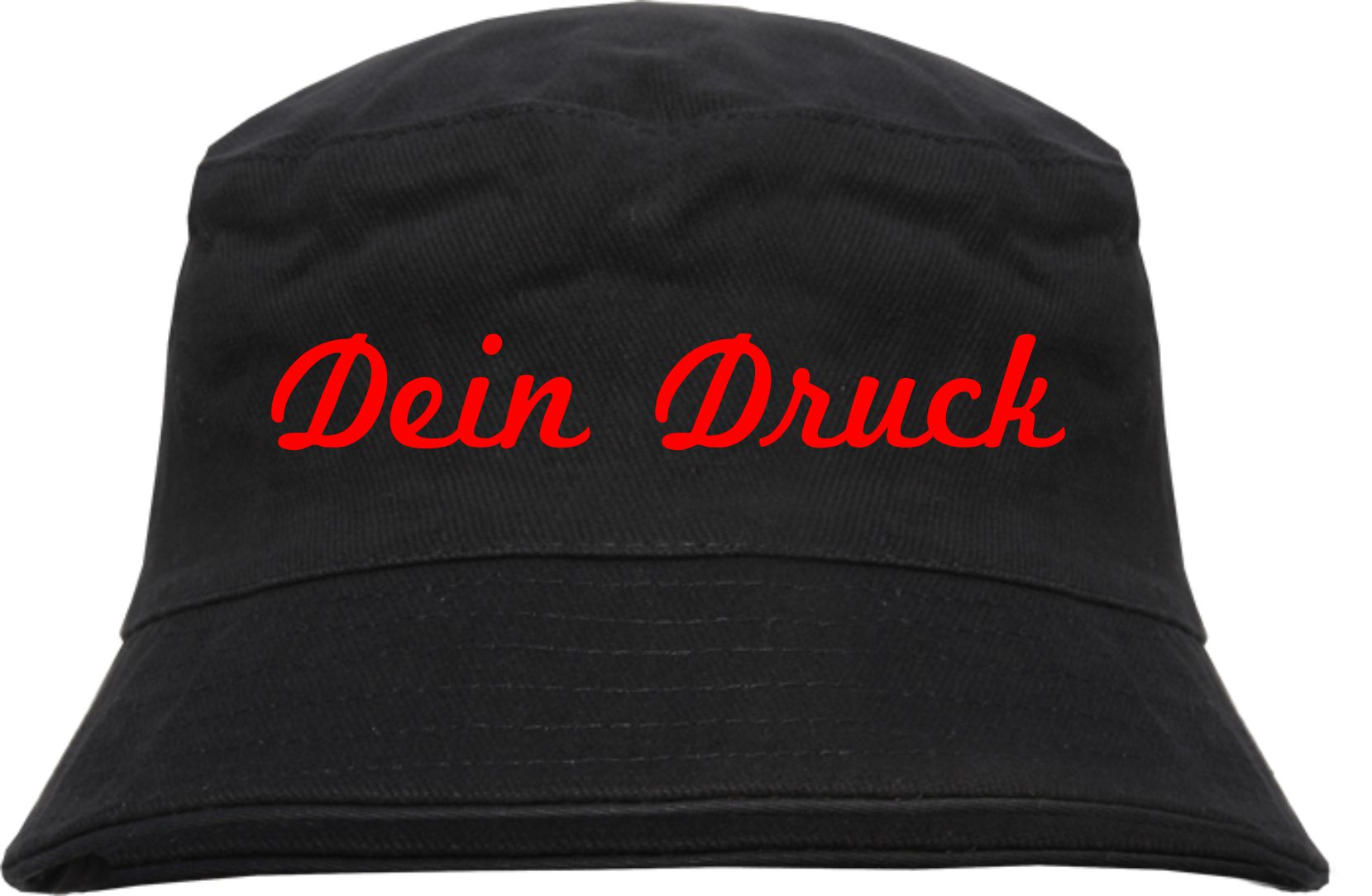 Bucket Hat mit Wunschtext - Schreibschrift - bedruckt - Fischerhut