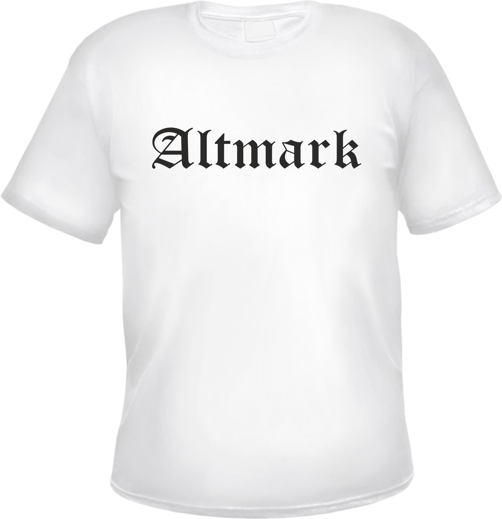 Altmark Herren T-Shirt - Altdeutsch - Weißes Tee Shirt
