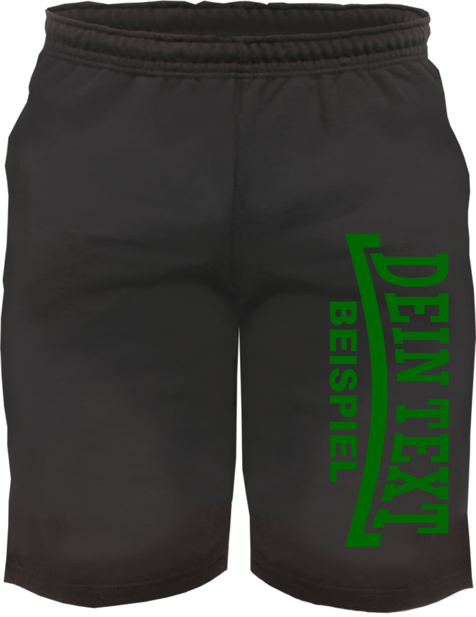 Individuelle Sweatshort - Linie - Wunschtext Druck - Kurze Hose