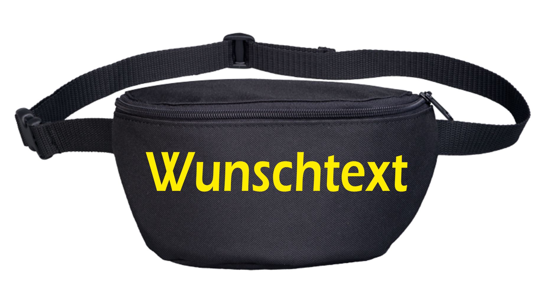 Bauchtasche mit Wunschtext - Blockschrift - bedruckt - Gürteltasche Hipbag