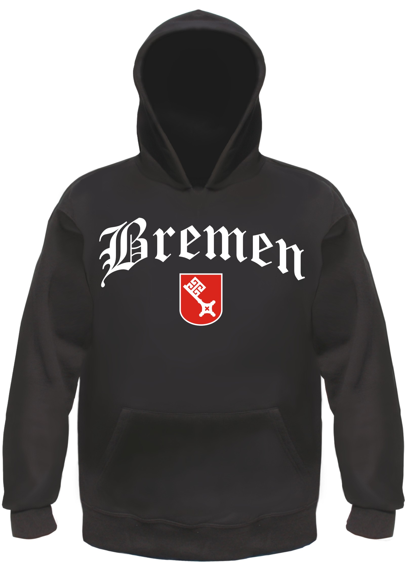 Bremen Kapuzensweatshirt - Altdeutsch mit Wappen - Hoodie Kapuzenpullover