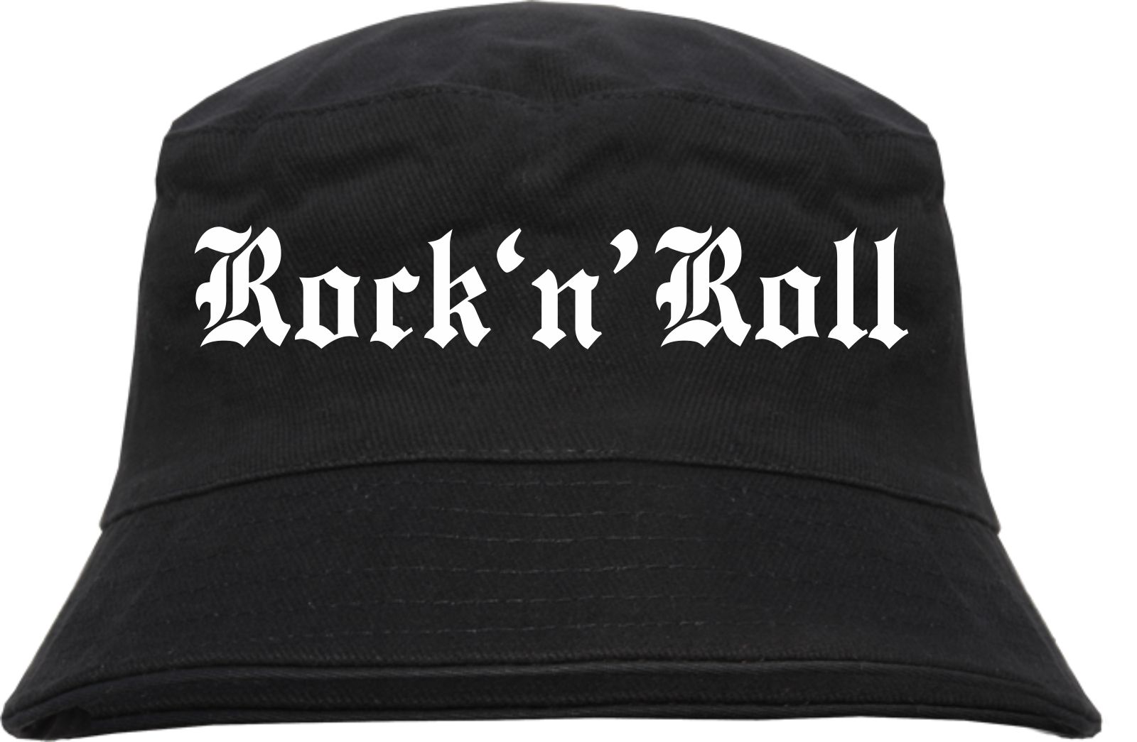 Rock ’N’ Roll Fischerhut - bedruckt - Bucket Hat Anglerhut Hut