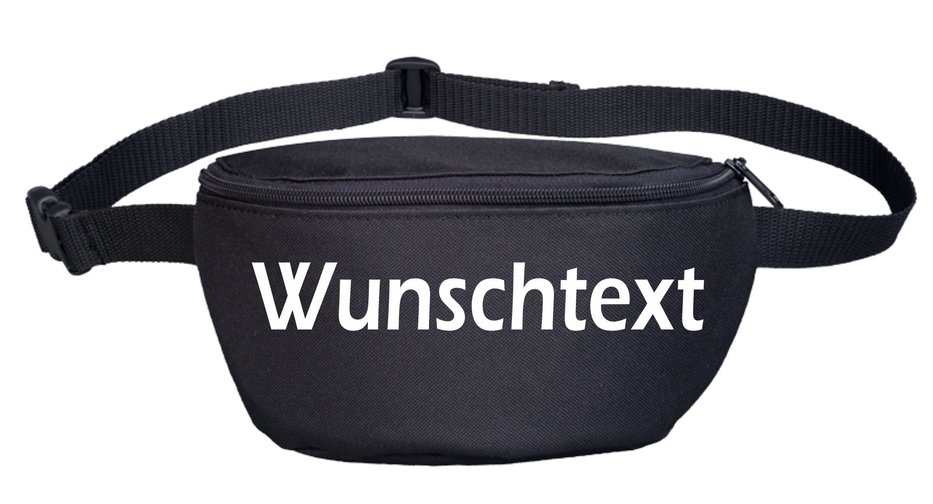 Bauchtasche mit Wunschtext - Blockschrift - bedruckt - Gürteltasche Hipbag