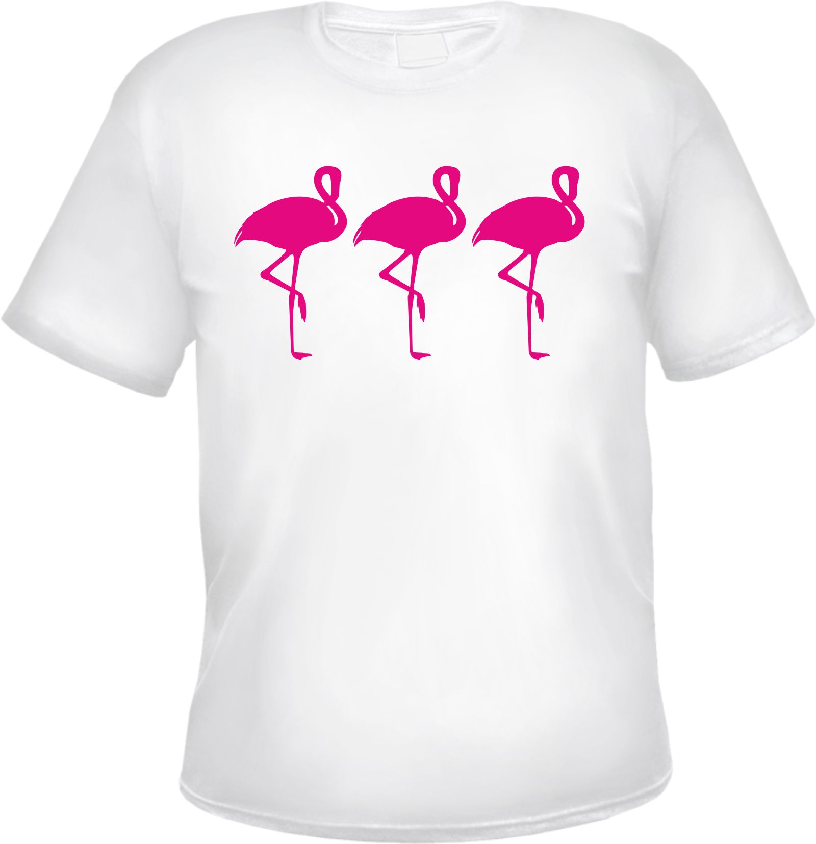 3 Flamingos Herren T-Shirt - Tee Shirt