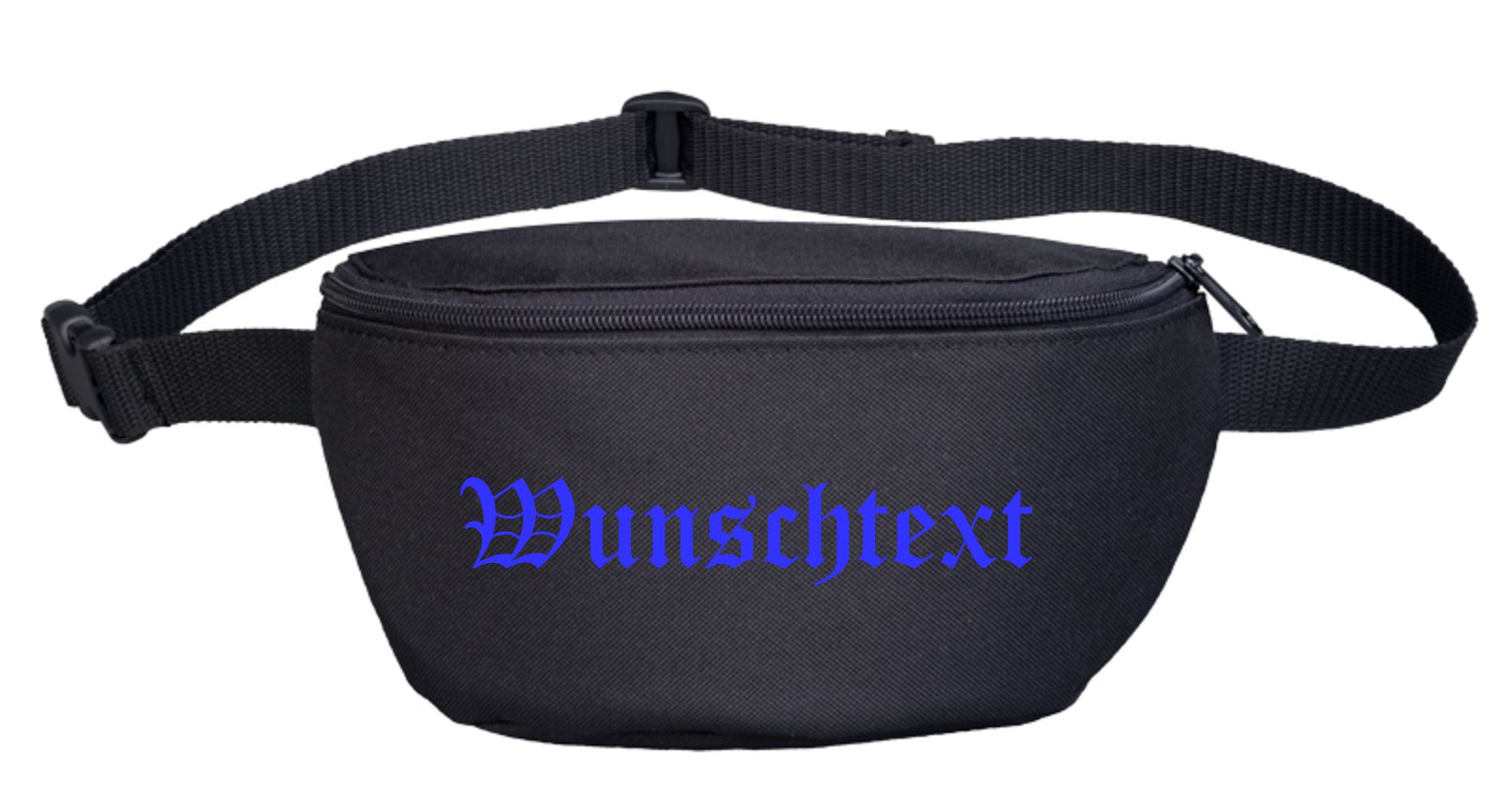 Bauchtasche mit Wunschtext - Altdeutsch - bedruckt - Gürteltasche Hipbag