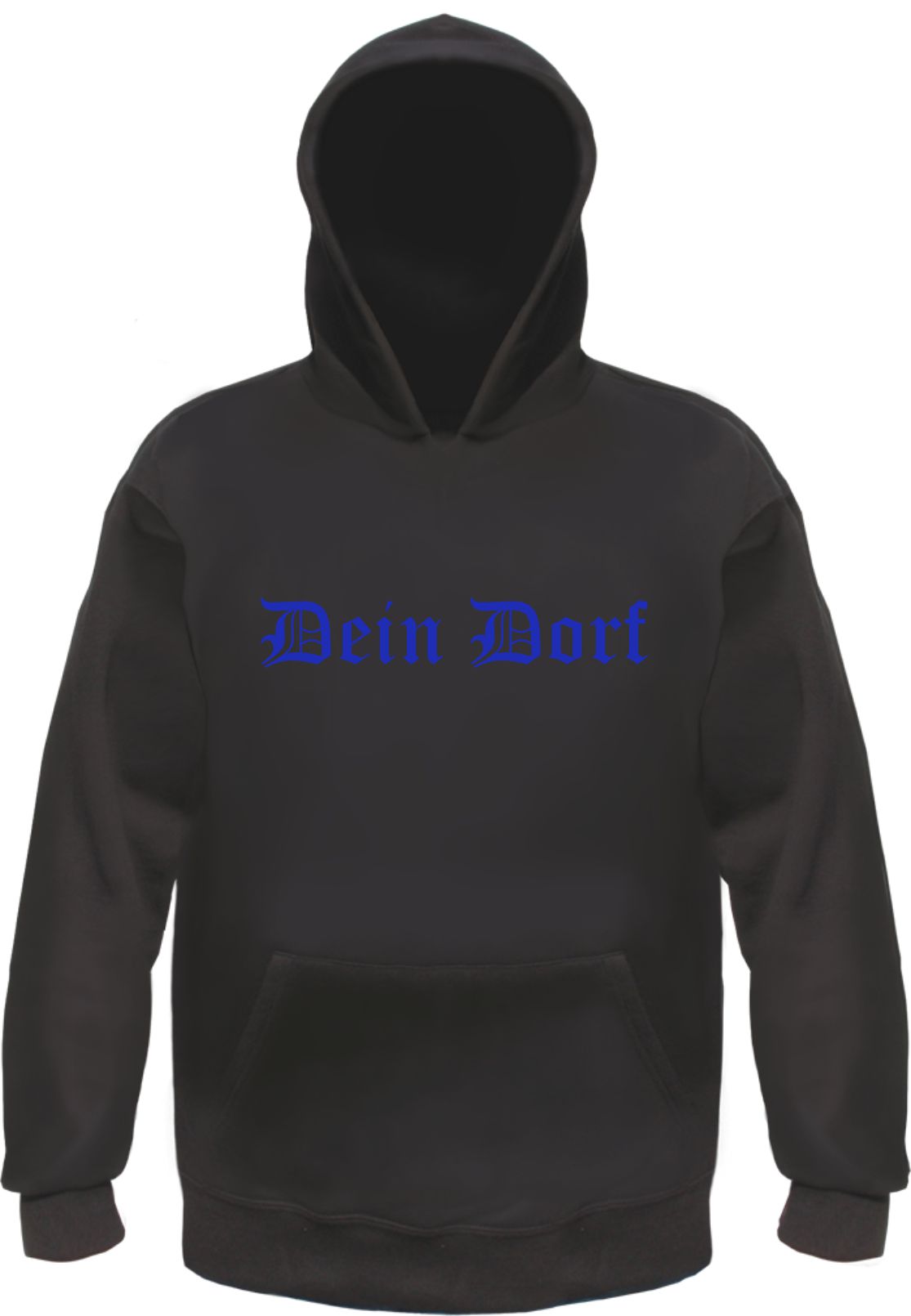 Individuelles Kapuzensweatshirt - altdeutsch gerade - Wunschtext Druck