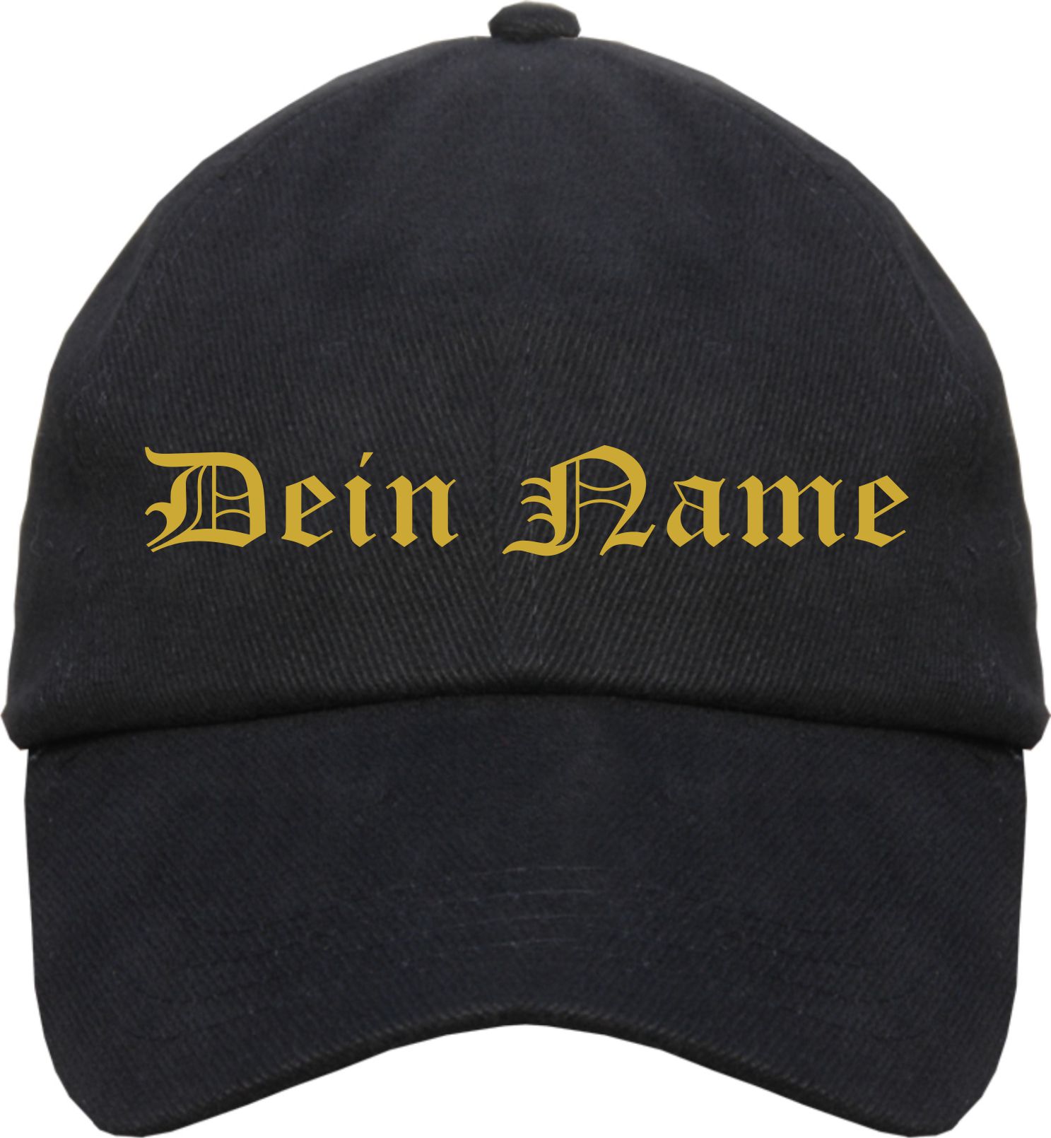 Individuelles Cappy - altdeutsch gerade - mit Wunschtext bedruckt