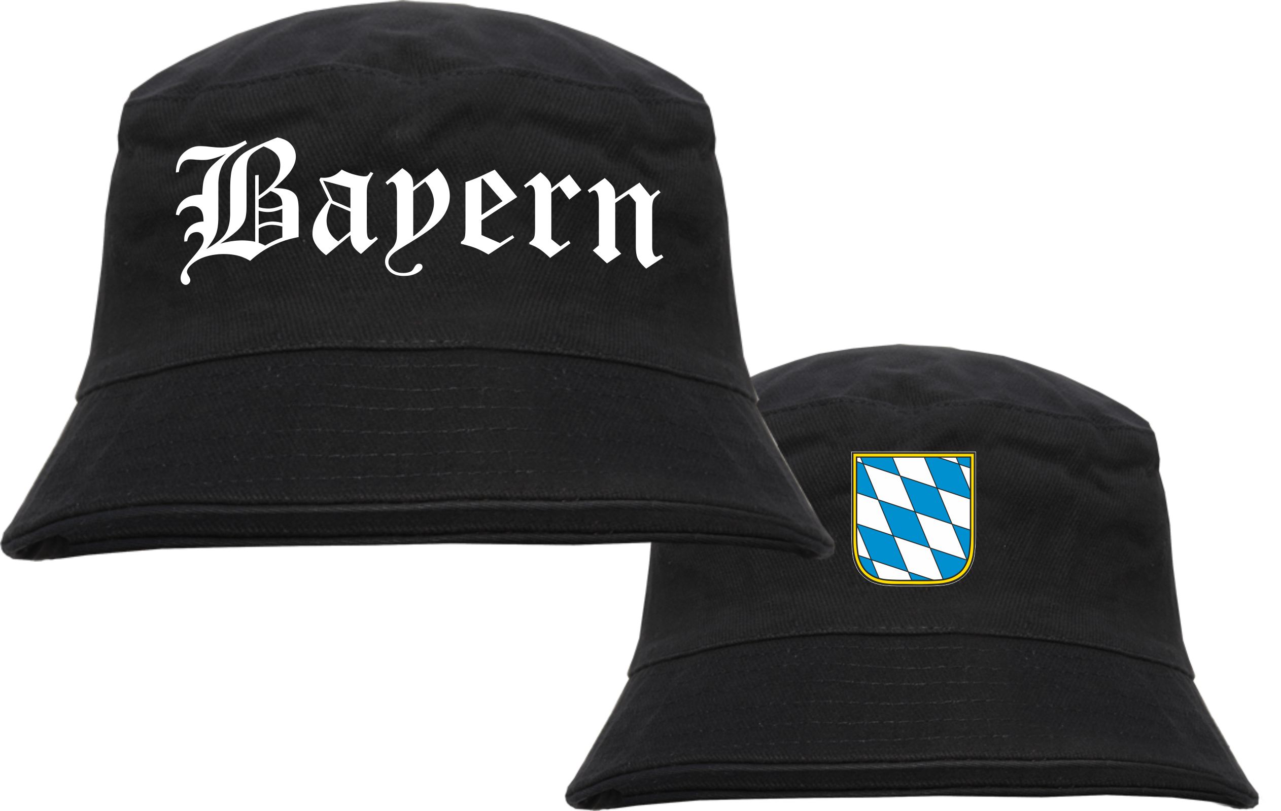 Bayern Fischerhut mit Wappen - Bucket Hat