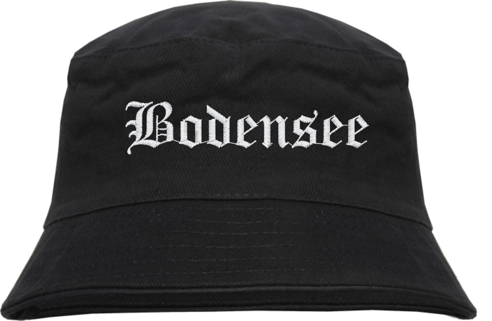 Bodensee Fischerhut - Altdeutsch - bestickt -  Bucket Hat Anglerhut Hut