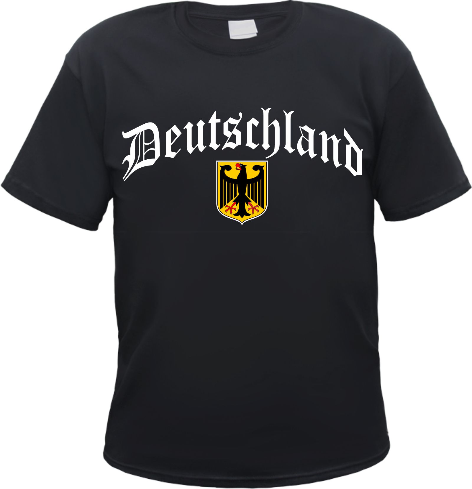 Deutschland Herren T-Shirt - Altdeutsch mit Wappen - Tee Shirt