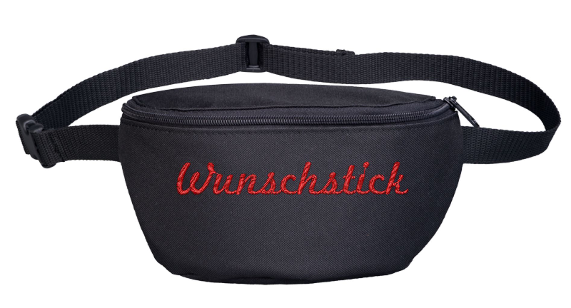 Bauchtasche mit Wunschtext - Schreibschrift - bestickt - Gürteltasche Hipbag