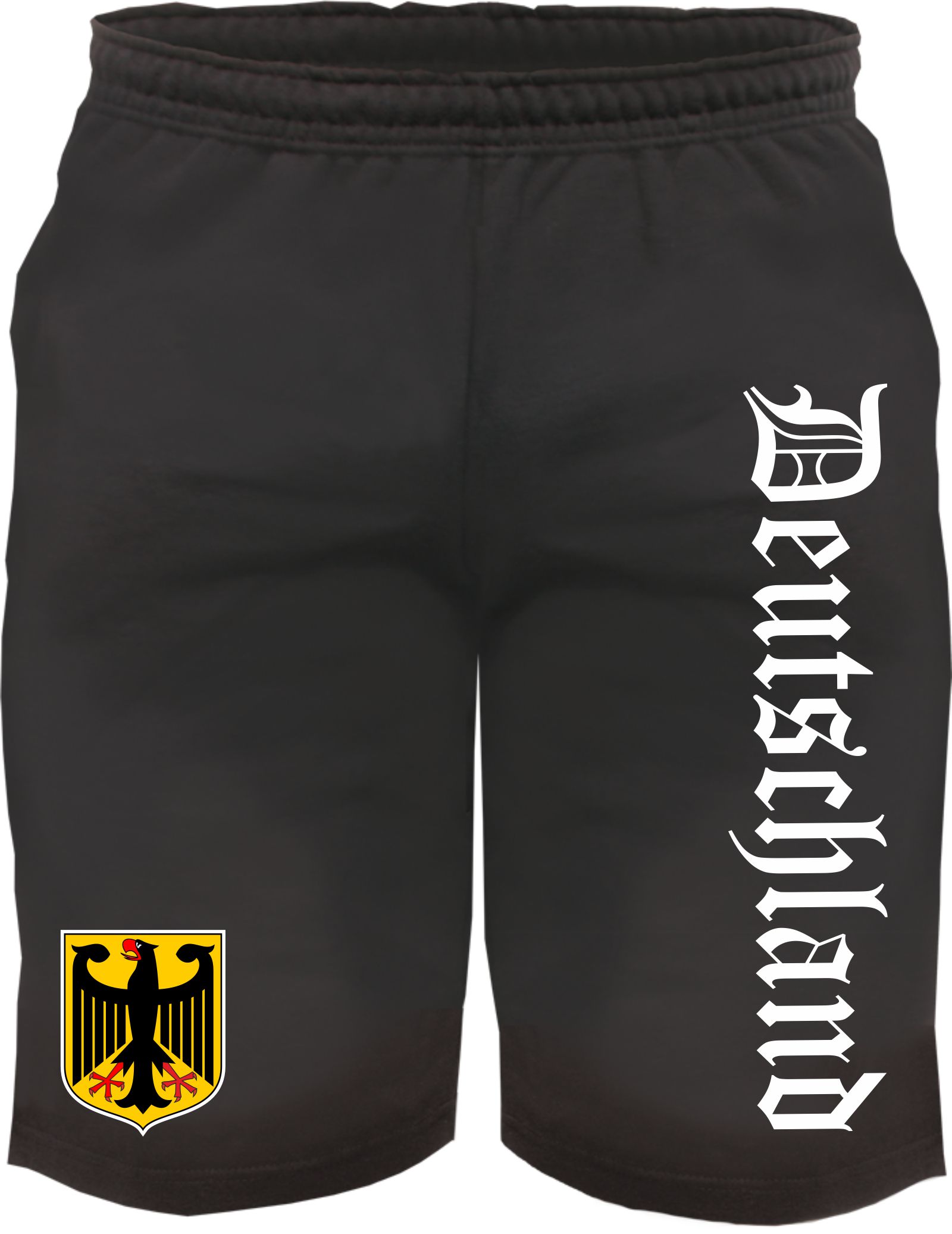 Deutschland Sweatshorts - Altdeutsch bedruckt - Kurze Hose Shorts Wappen