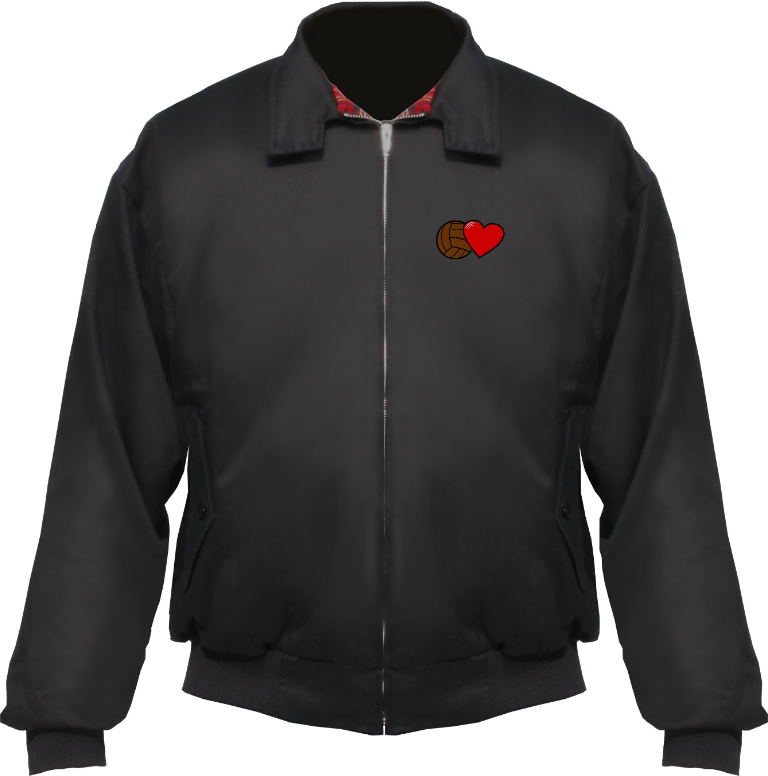 Fussball und Herz Harrington Jacke
