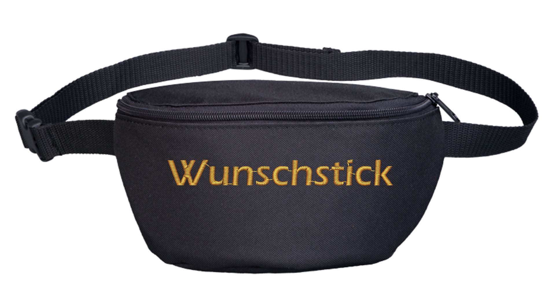 Bauchtasche mit Wunschtext - Blockschrift - bestickt - Gürteltasche Hipbag