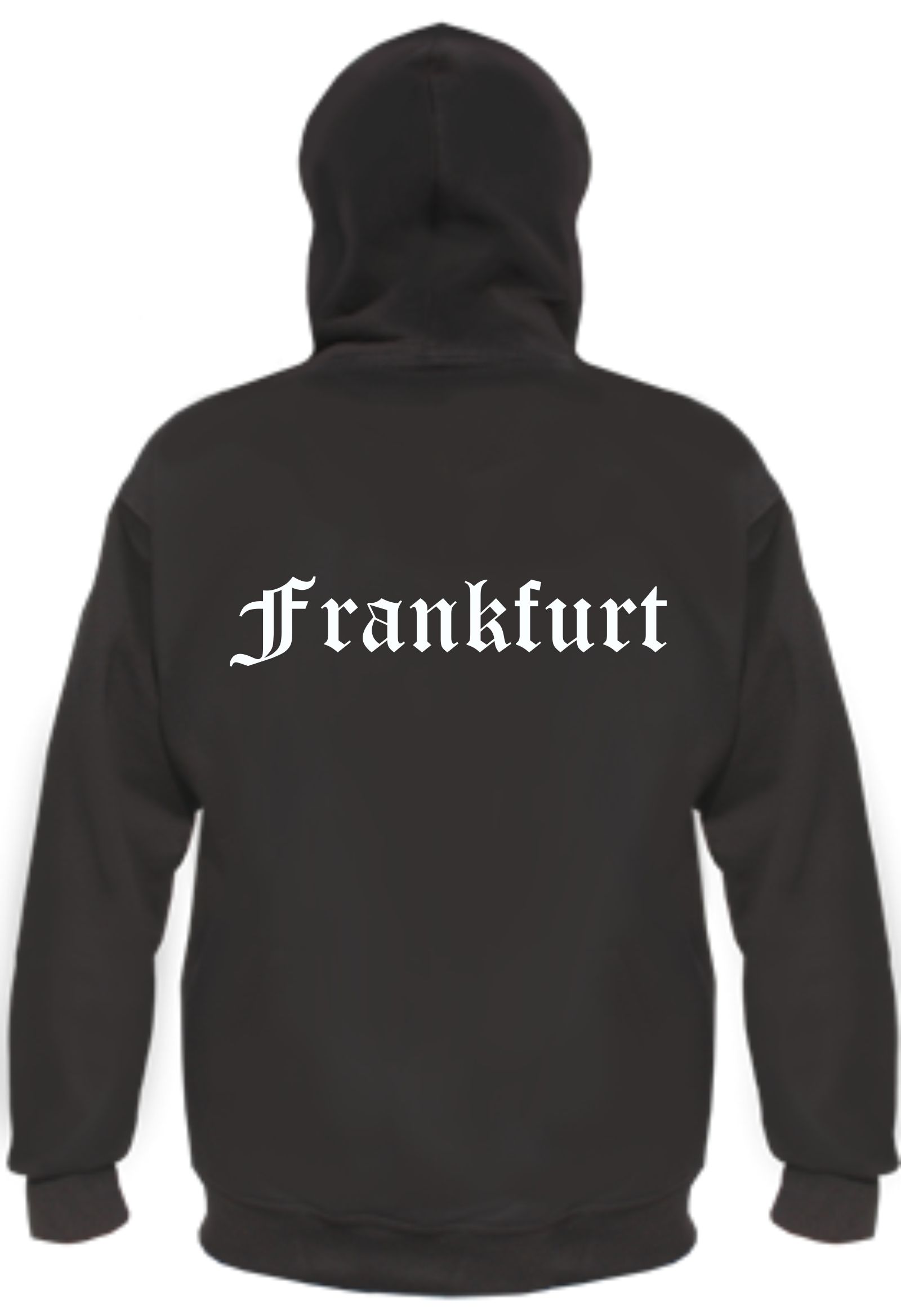 Frankfurt Kapuzenjacke - altdeutsch bedruckt - Sweatjacke Jacke Hoodie