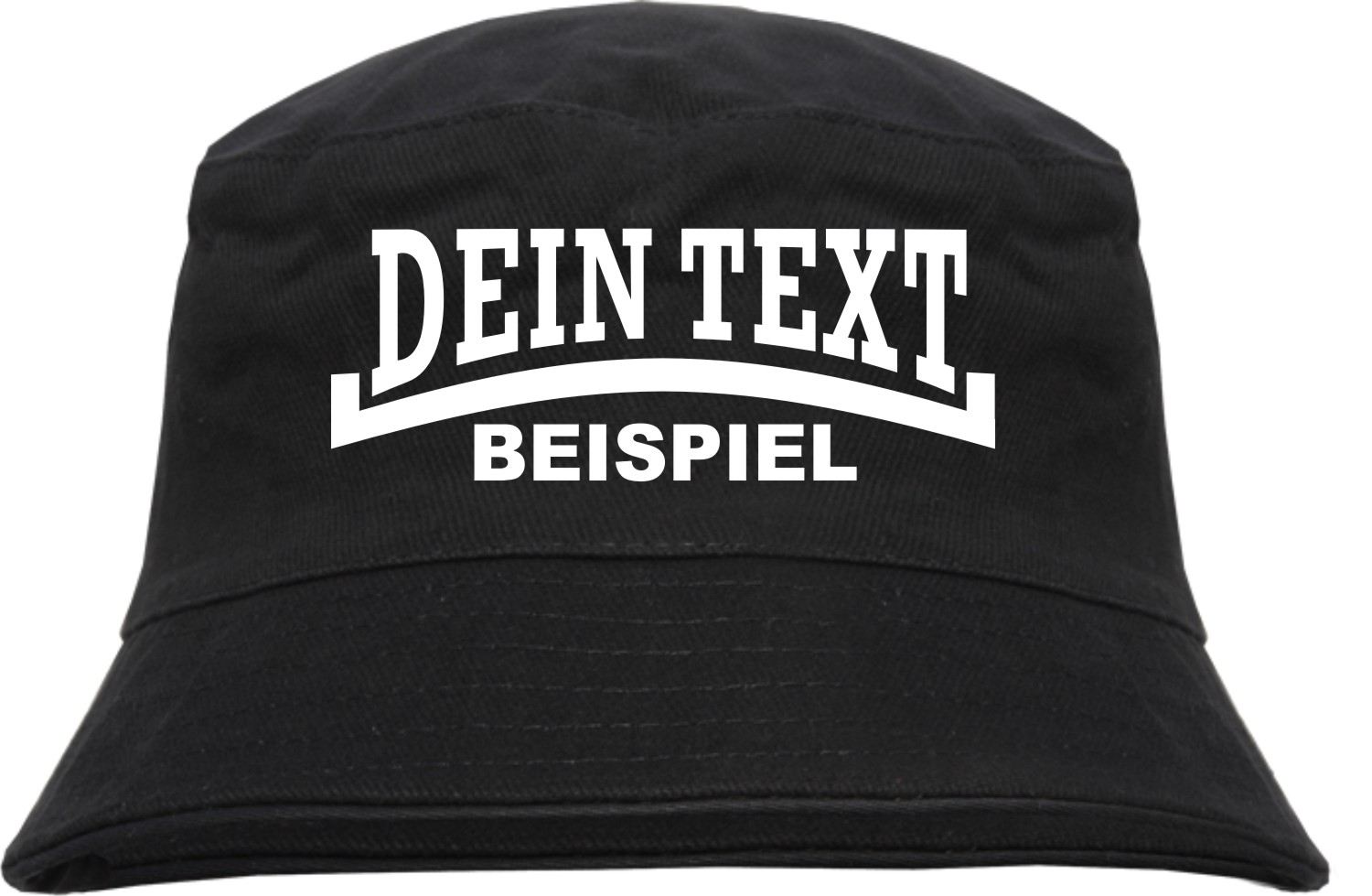 Bucket Hat mit Wunschtext - Linie - bedruckt - Fischerhut