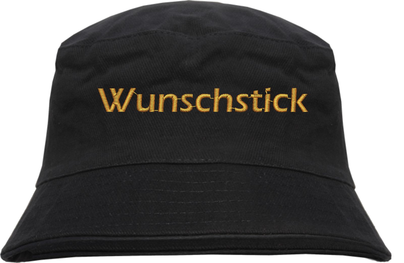 Bucket Hat mit Wunschtext - Blockschrift - bestickt - Fischerhut