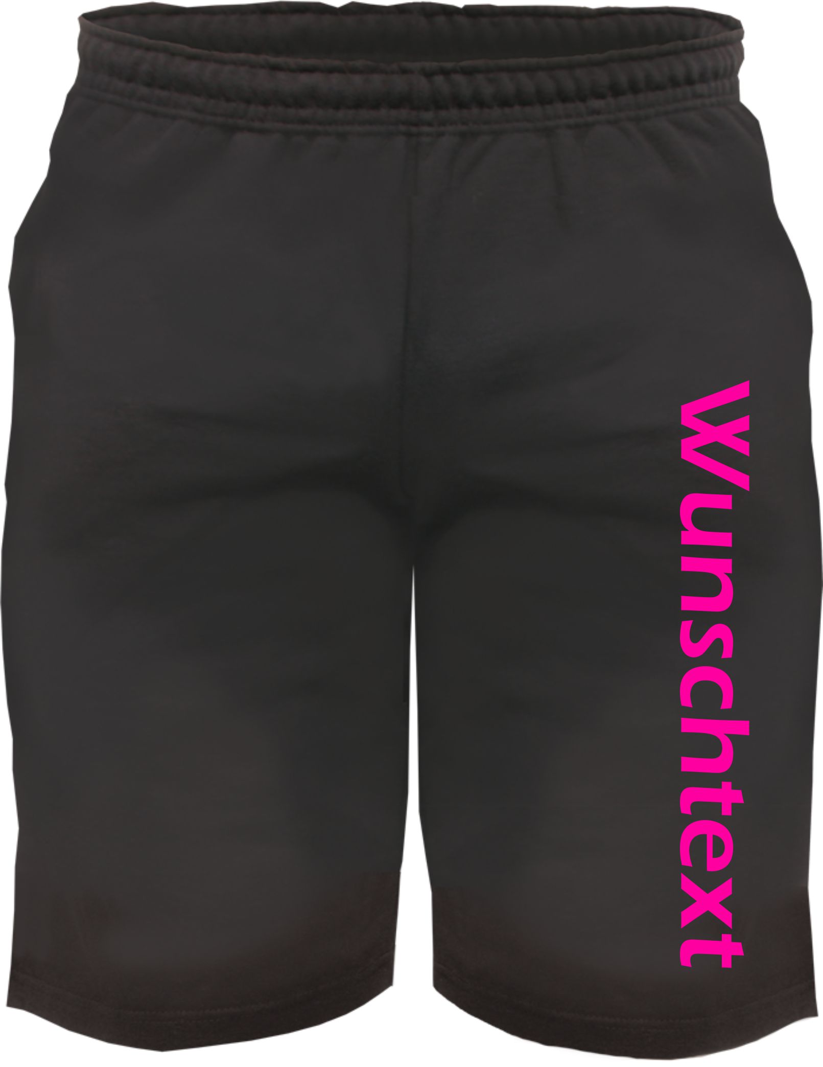 Individuelle Sweatshort NEON - Blockschrift - Wunschtext Druck - Kurze Hose