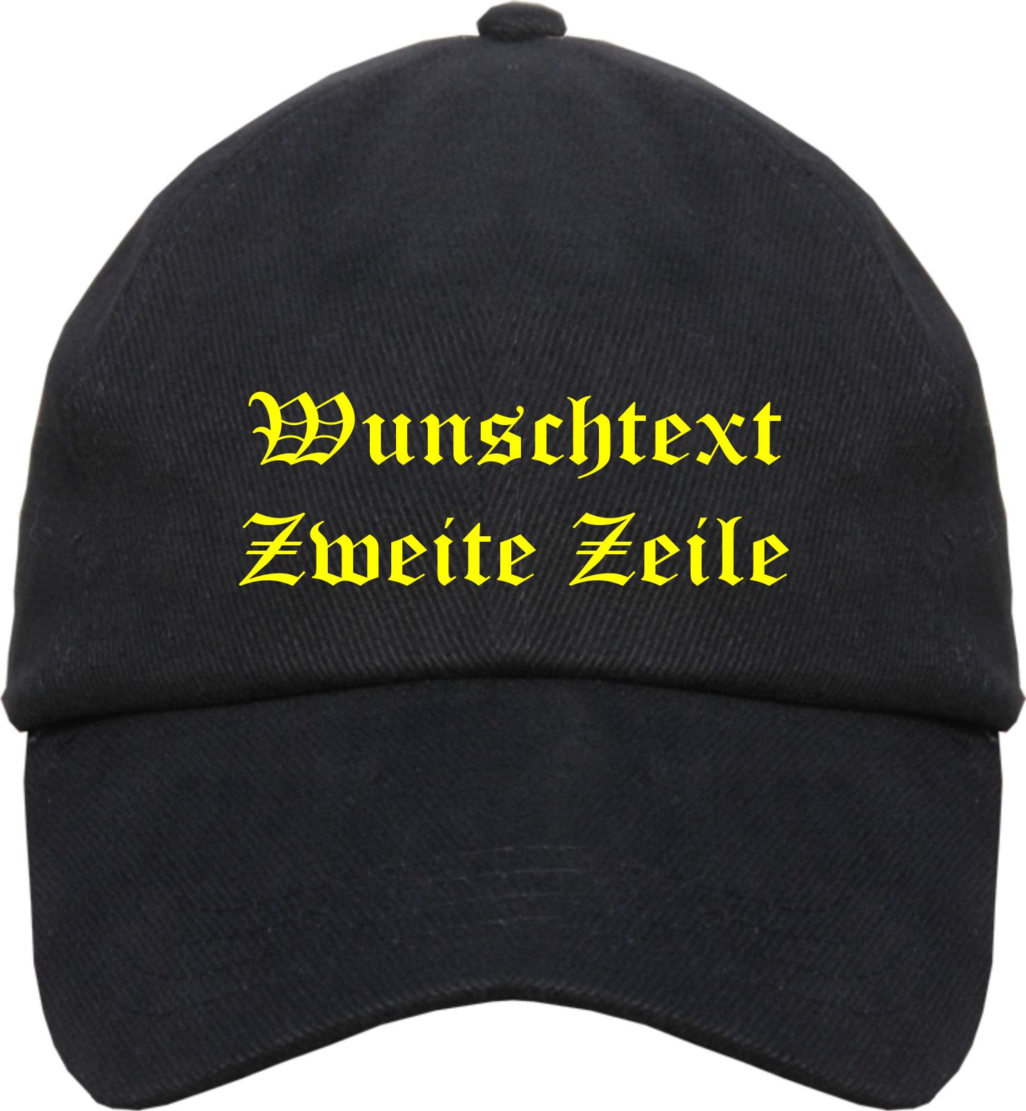 Individuelles Cappy NEON - altdeutsch gerade - mit Wunschtext bedruckt